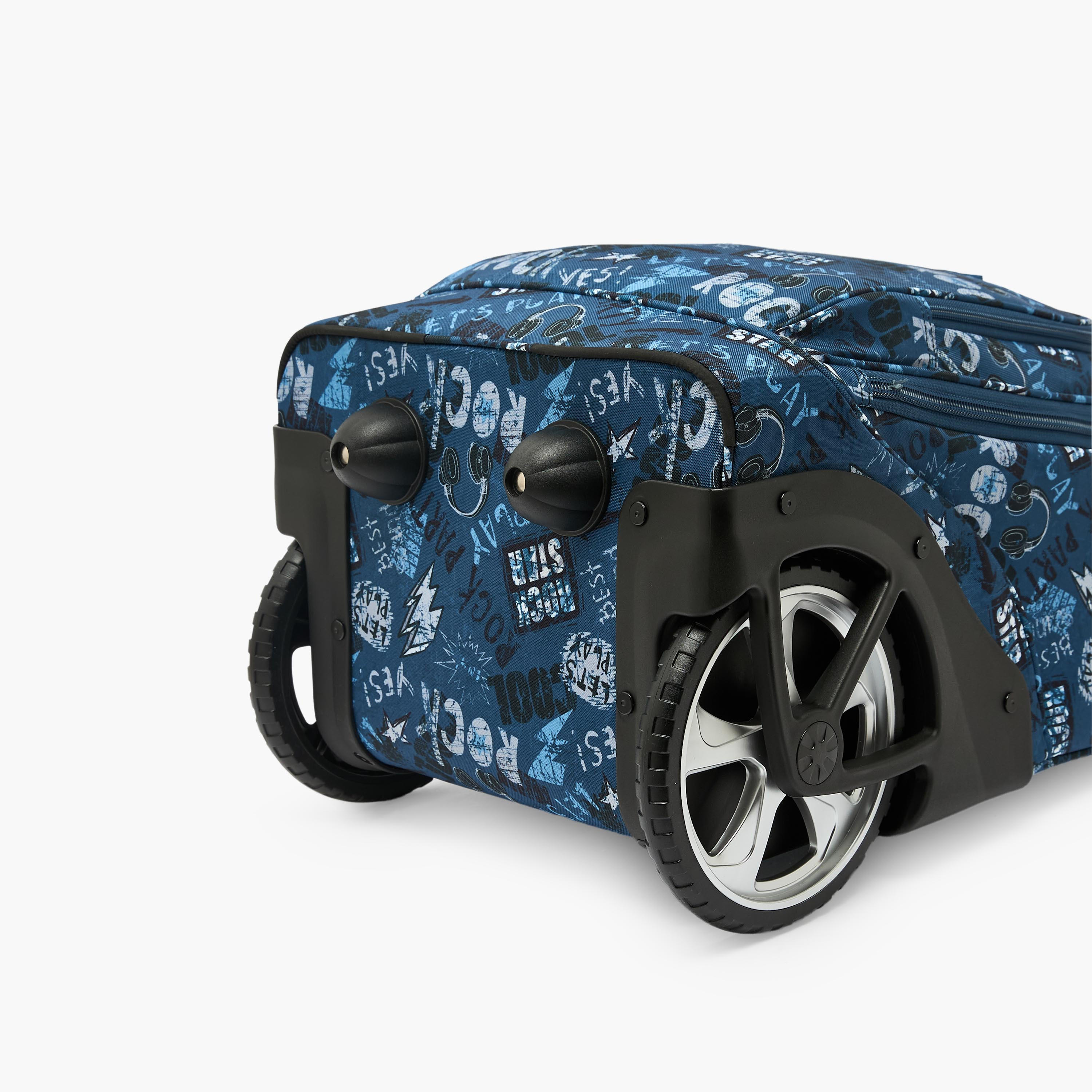 St.Right Graffiti Print Trolley Bag for Boys 8-13 Years with Retractable Handle - 18 inch-school-bagsandbackpacks-trolleybags-image-6