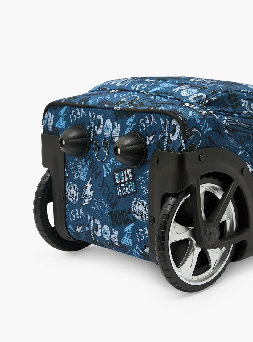 St.Right Graffiti Print Trolley Bag for Boys 8-13 Years with Retractable Handle - 18 inch-school-bagsandbackpacks-trolleybags-image-6
