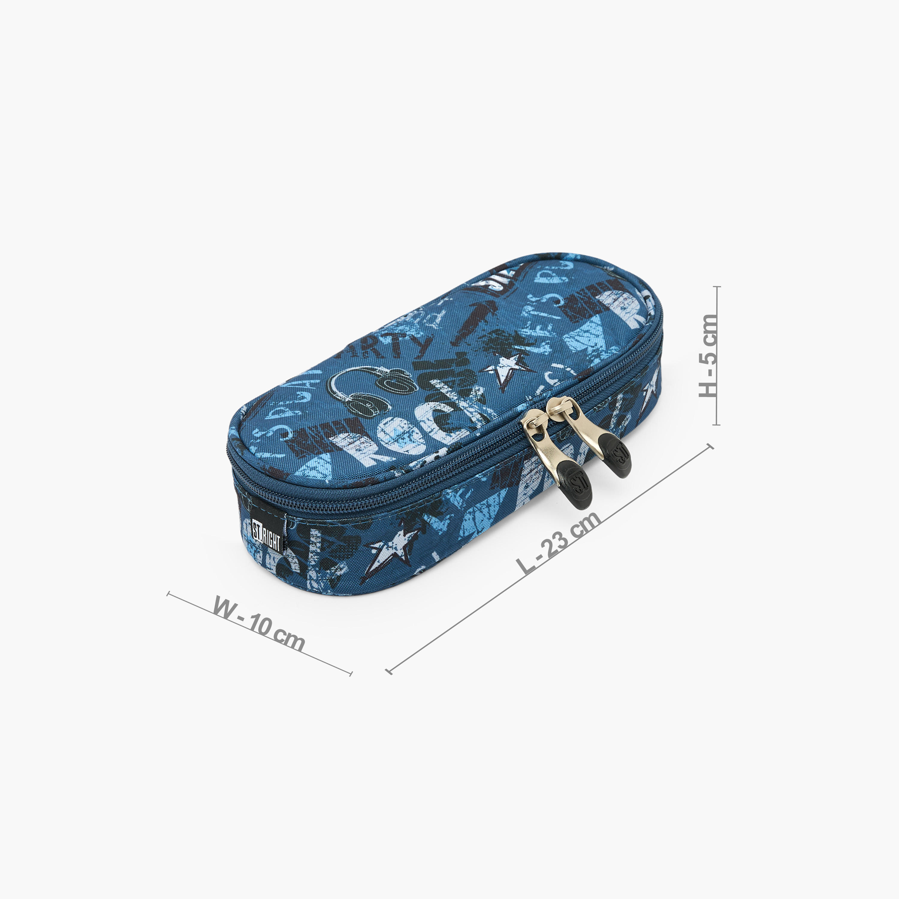 St.Right Graffiti Print Pencil Case with Zip Closure-school-stationery-pencilcases-image-4