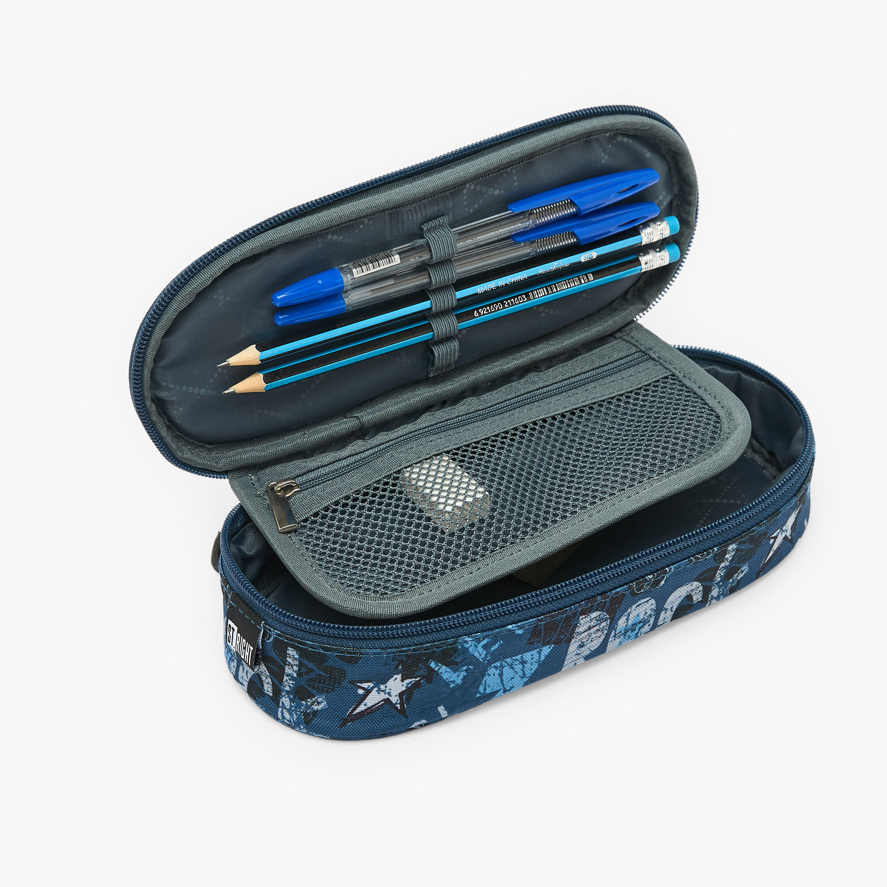 St.Right Graffiti Print Pencil Case with Zip Closure-school-stationery-pencilcases-image-7
