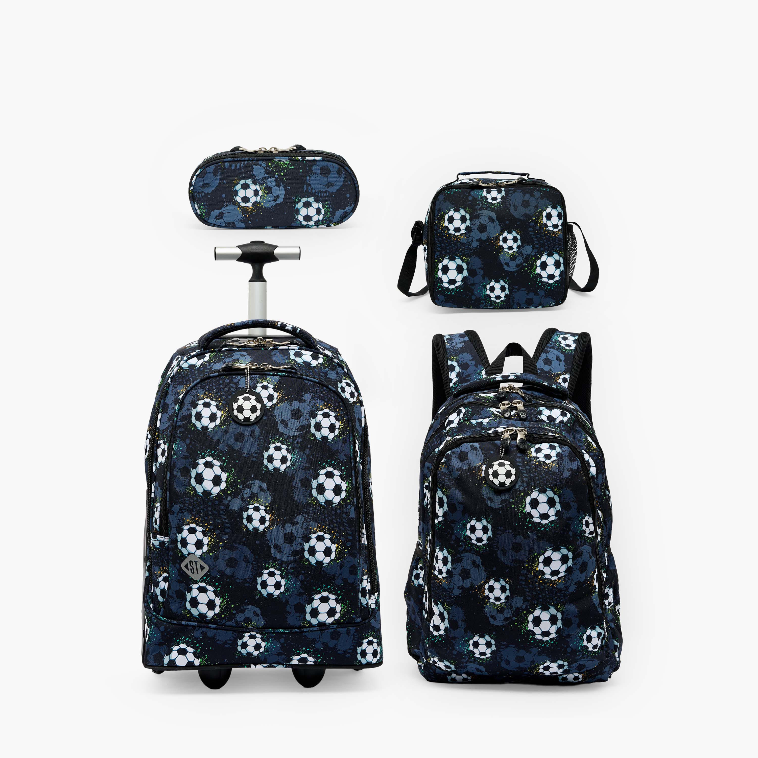 St.Right Football Print Trolley Bag for Boys 8-13 Years with Retractable Handle - 18 inches-school-bagsandbackpacks-trolleybags-image-12