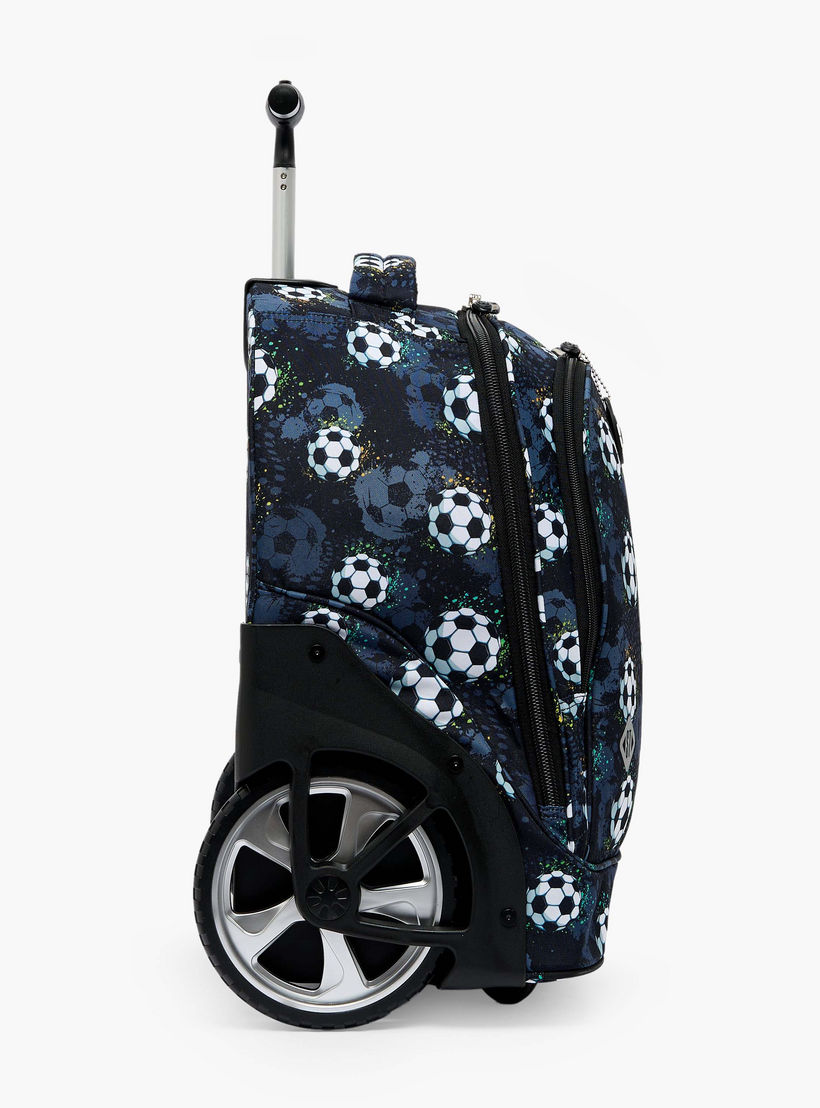 St.Right Football Print Trolley Bag for Boys 8-13 Years with Retractable Handle - 18 inches-school-bagsandbackpacks-trolleybags-image-8