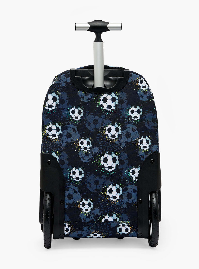 St.Right Football Print Trolley Bag for Boys 8-13 Years with Retractable Handle - 18 inches-school-bagsandbackpacks-trolleybags-image-9