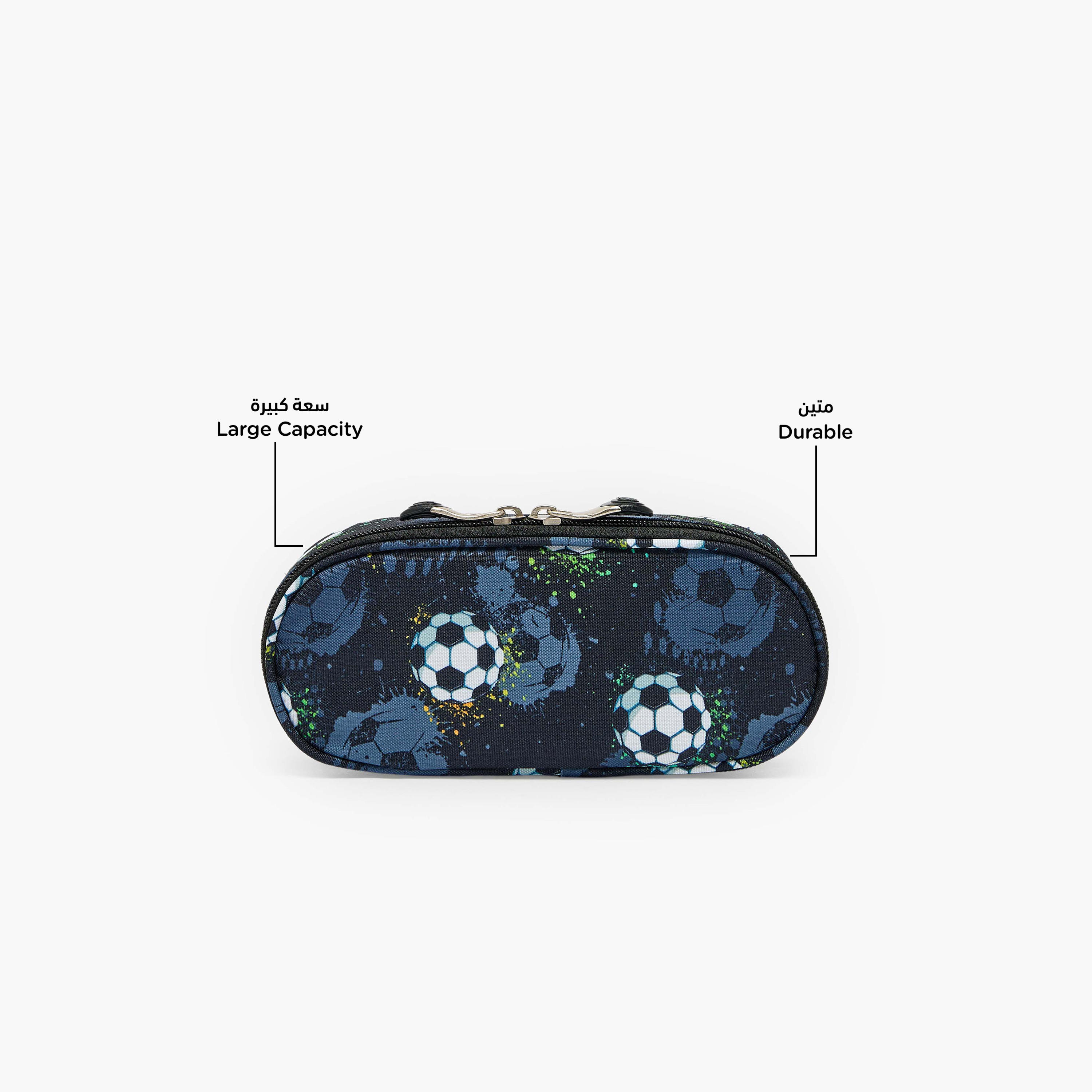 St.Right Football Print Pencil Pouch with Zip Closure-school-stationery-pencilcases-image-2