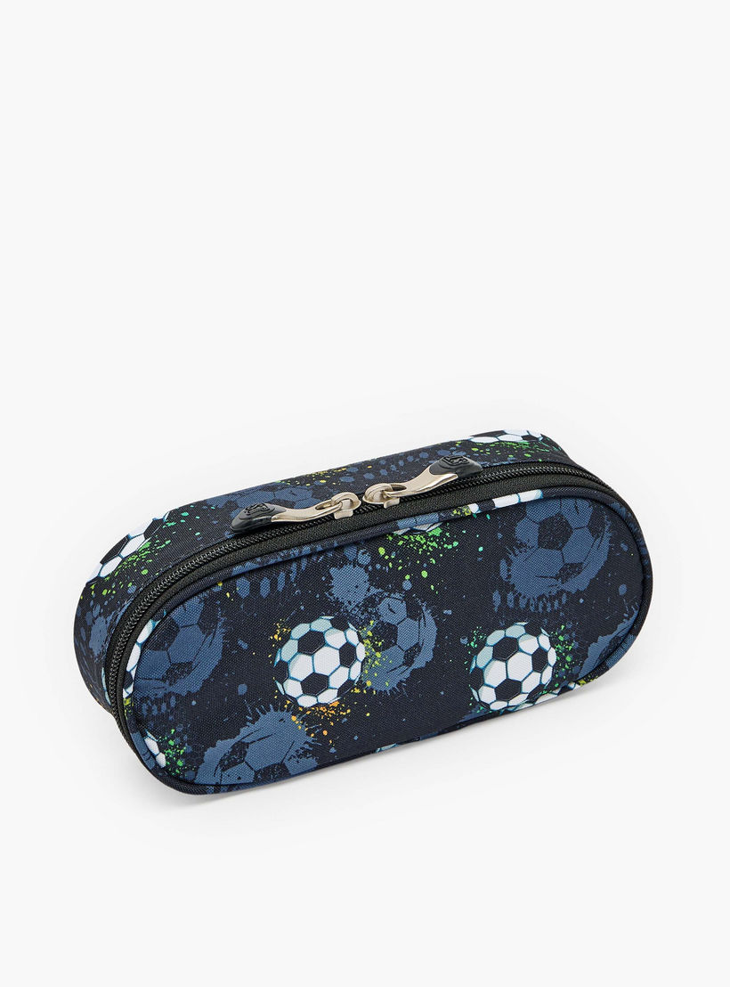 St.Right Football Print Pencil Pouch with Zip Closure-school-stationery-pencilcases-image-3