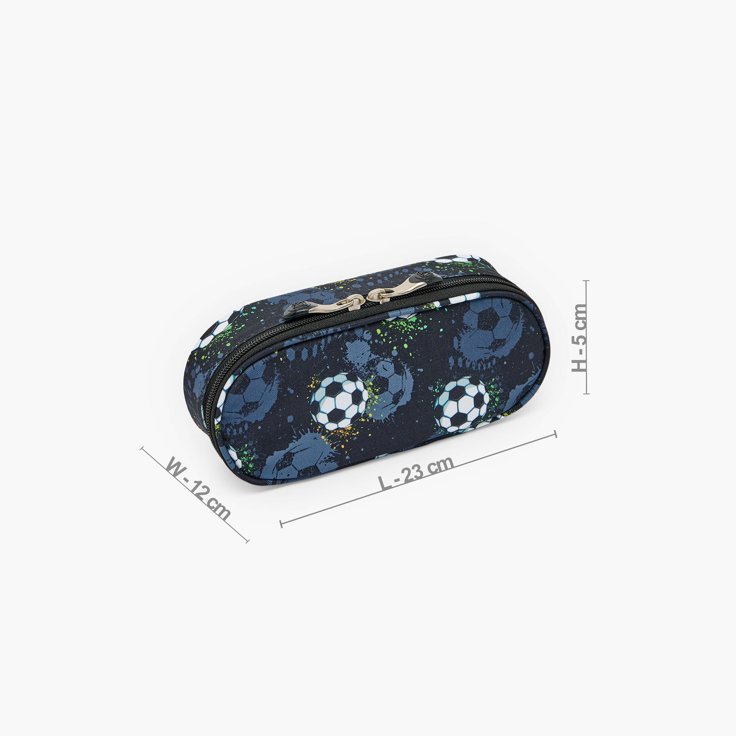 St.Right Football Print Pencil Pouch with Zip Closure-school-stationery-pencilcases-image-4