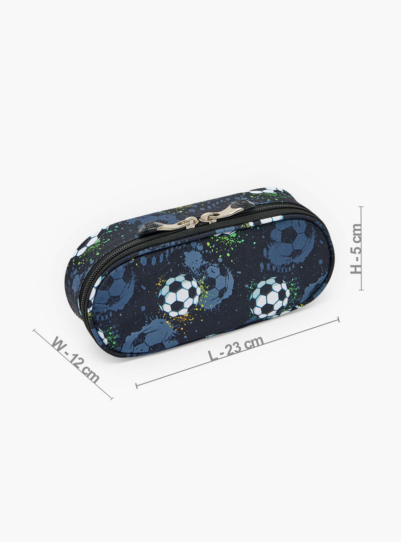 St.Right Football Print Pencil Pouch with Zip Closure-school-stationery-pencilcases-image-4