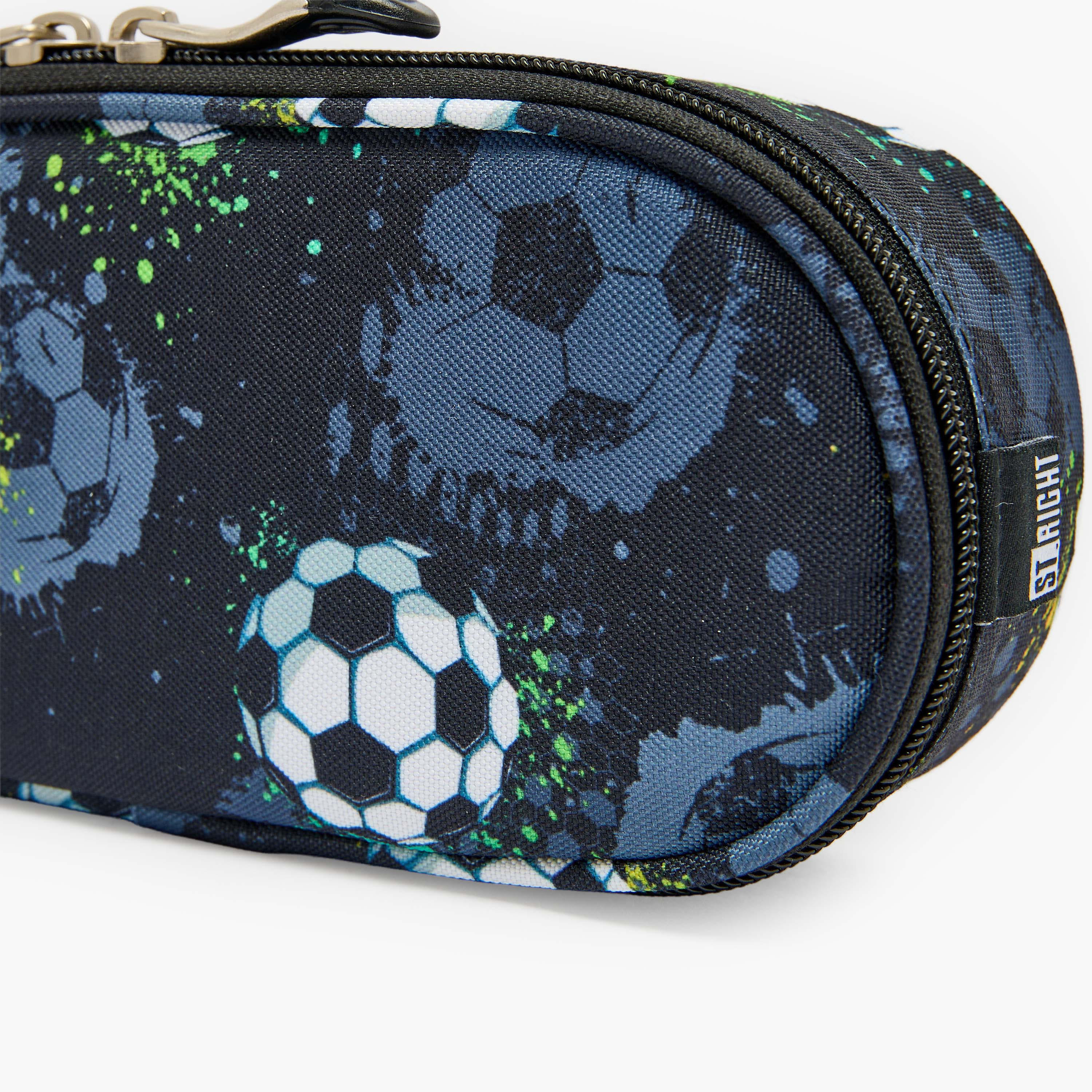 St.Right Football Print Pencil Pouch with Zip Closure-school-stationery-pencilcases-image-6