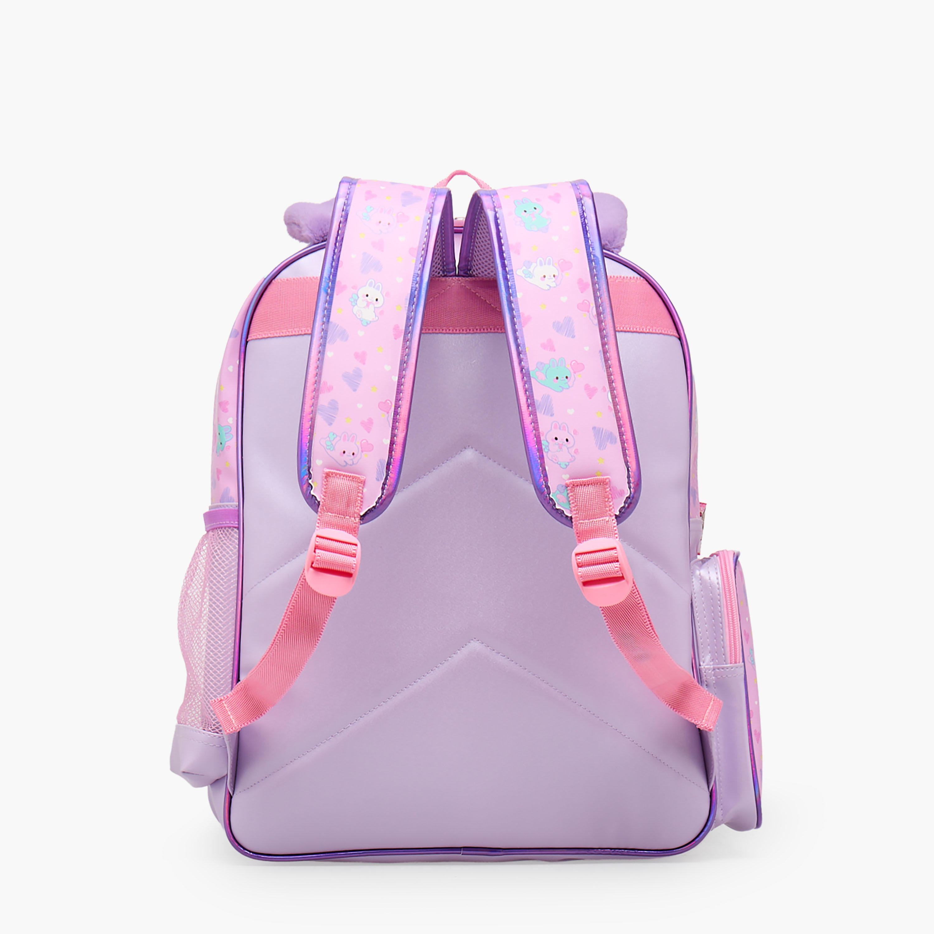 Minmie Printed Backpack for Girls 5-8 Years with Adjustable Shoulder Straps - 16 inches-school-bagsandbackpacks-backpacks-image-9