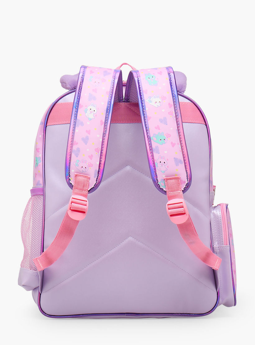 Minmie Printed Backpack for Girls 5-8 Years with Adjustable Shoulder Straps - 16 inches-school-bagsandbackpacks-backpacks-image-9