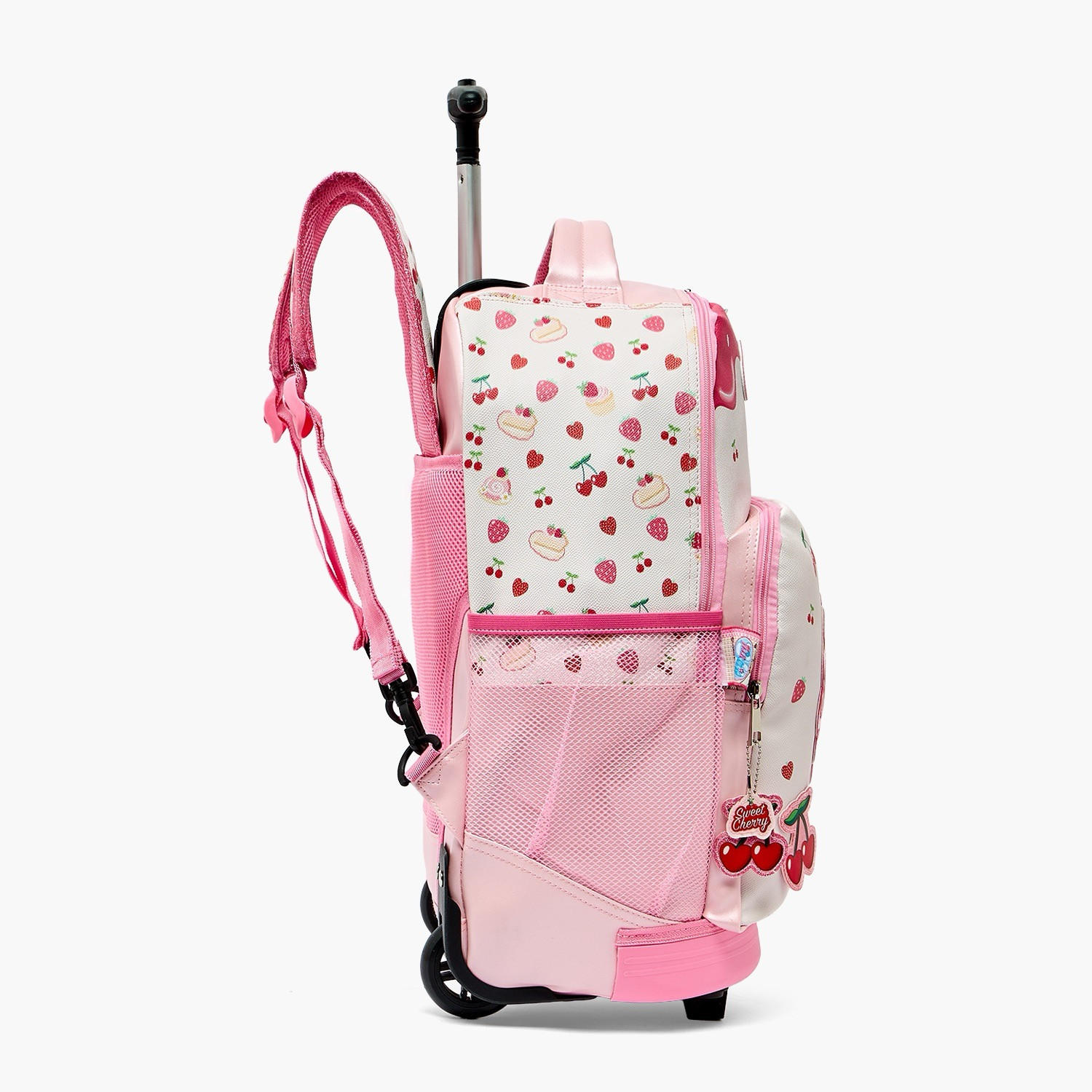 Minmie Printed Trolley Backpack for Girls 8-13 Years with Adjustable Shoulder Straps - 18 inches-school-bagsandbackpacks-trolleybags-image-10