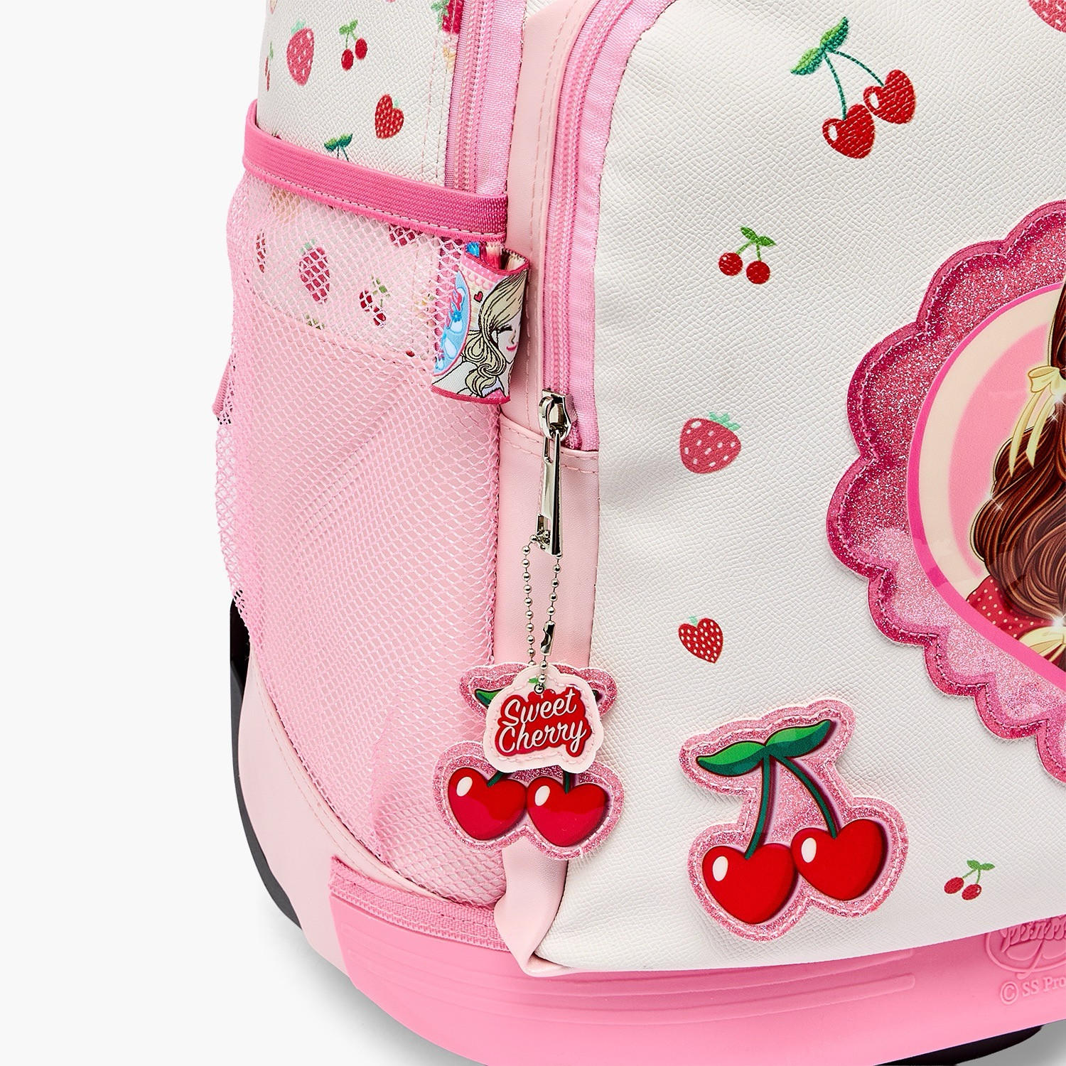 Minmie Printed Trolley Backpack for Girls 8-13 Years with Adjustable Shoulder Straps - 18 inches-school-bagsandbackpacks-trolleybags-image-6