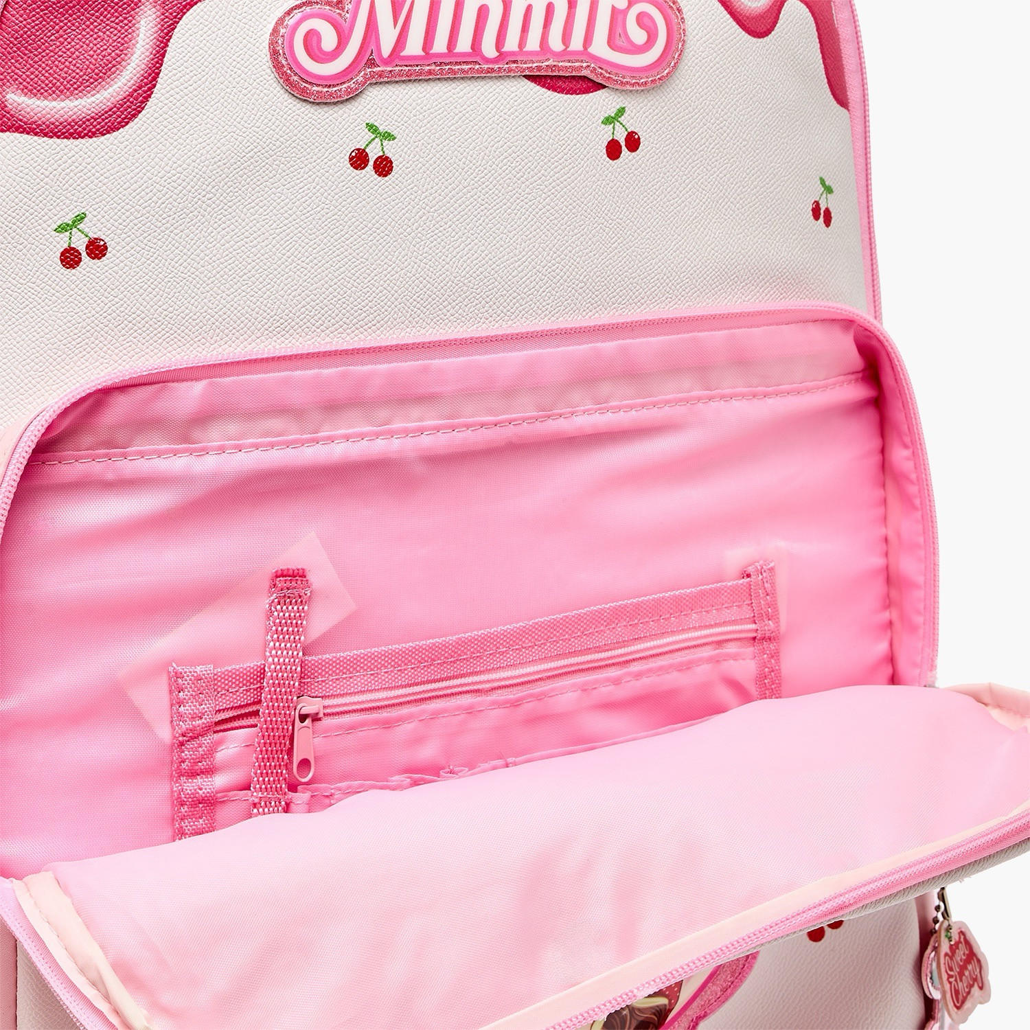 Minmie Printed Trolley Backpack for Girls 8-13 Years with Adjustable Shoulder Straps - 18 inches-school-bagsandbackpacks-trolleybags-image-7