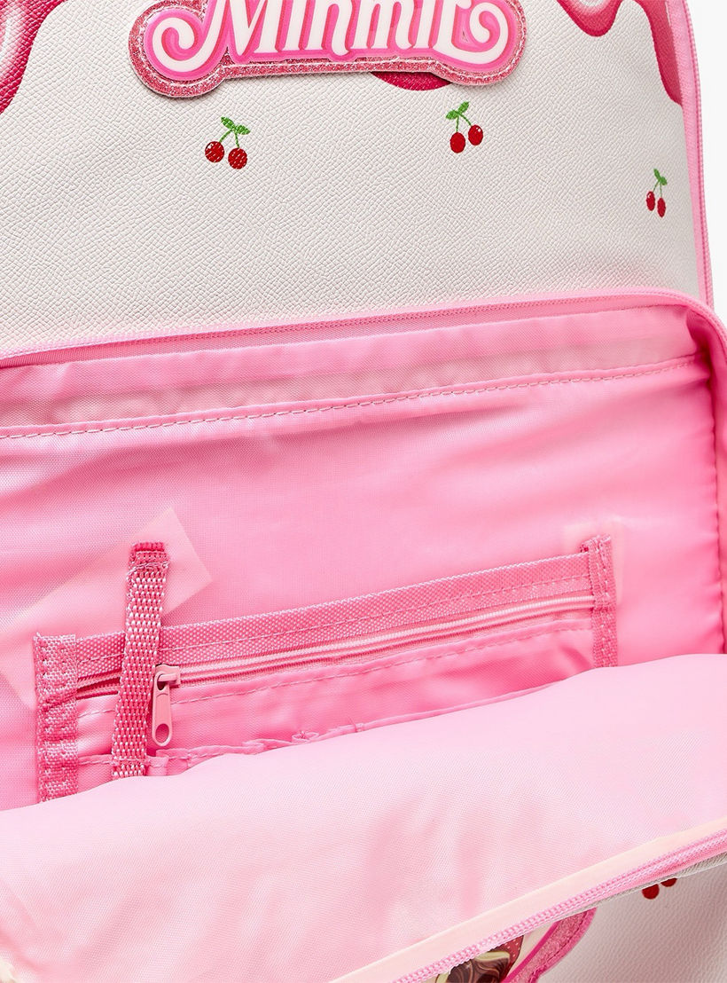 Minmie Printed Trolley Backpack for Girls 8-13 Years with Adjustable Shoulder Straps - 18 inches-school-bagsandbackpacks-trolleybags-image-7