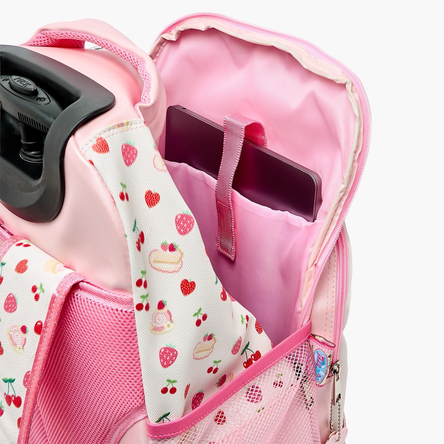 Minmie Printed Trolley Backpack for Girls 8-13 Years with Adjustable Shoulder Straps - 18 inches-school-bagsandbackpacks-trolleybags-image-8