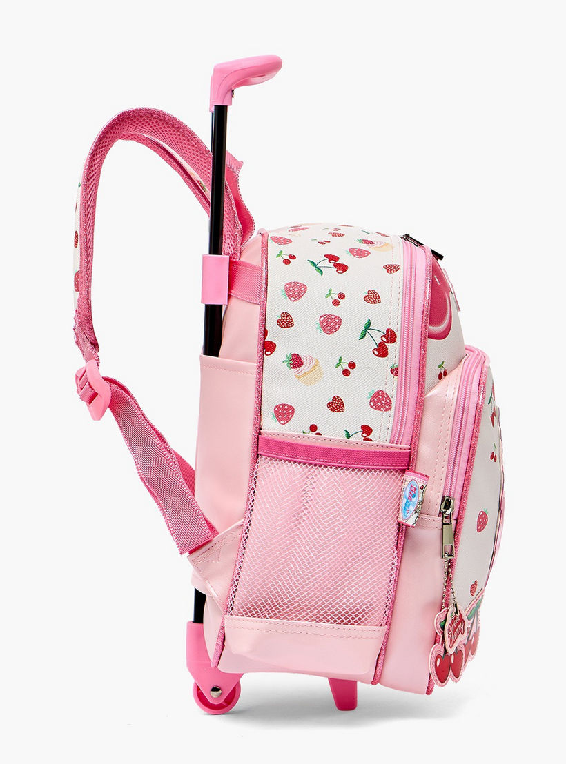 Minmie Printed Trolley Backpack for Girls 5-8 Years with Adjustable Shoulder Straps - 12 inches-school-bagsandbackpacks-trolleybags-image-9