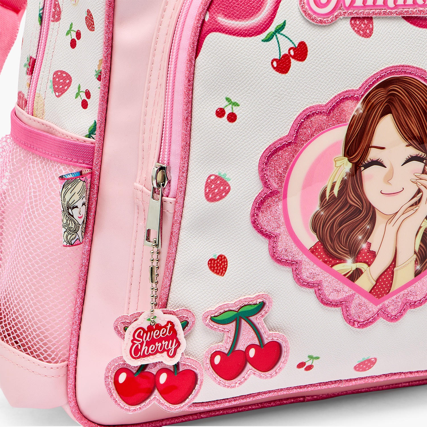Minmie Printed Backpack for Girls 5-8 Years with Adjustable Shoulder Straps - 12 inches-school-bagsandbackpacks-backpacks-image-5