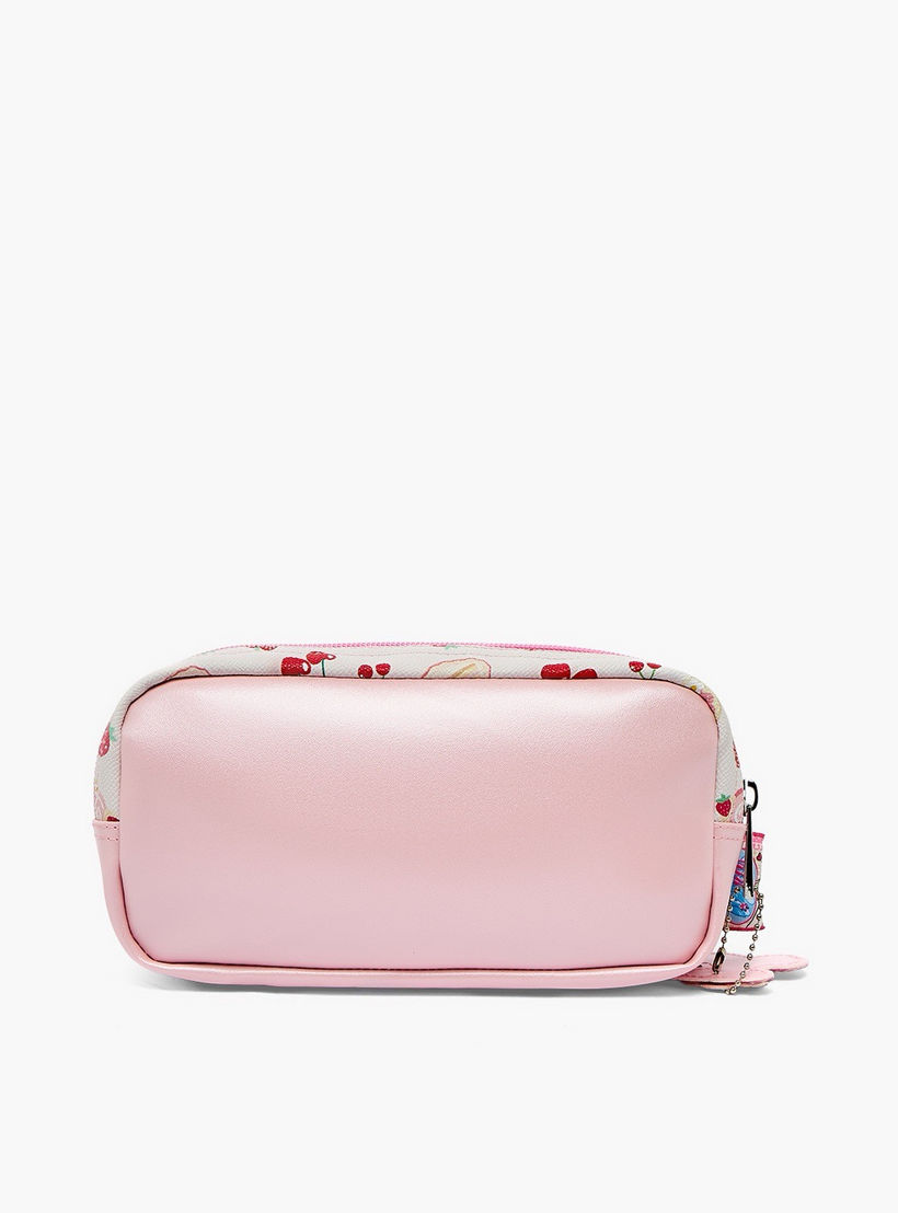 Minmie Cherry Print Pencil Pouch with 2 Compartments-school-stationery-pencilcases-image-3