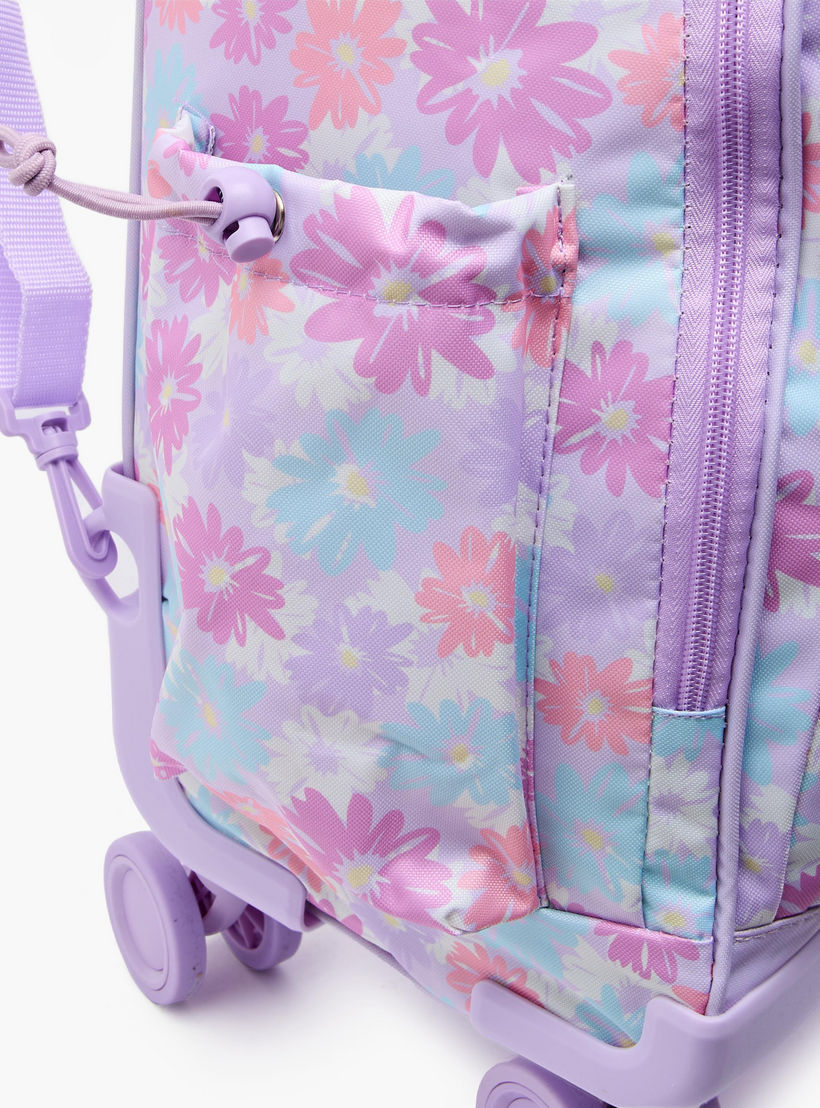 New Expressions Printed 3-Piece Trolley Backpack Set for Girls 8-13 Years with Lunch Bag - 18 inches-school-bagsandbackpacks-trolleybags-image-10