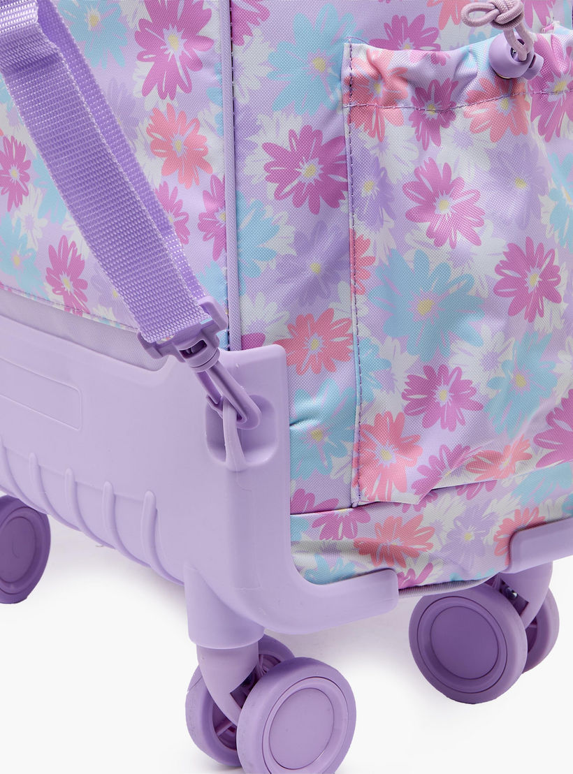 New Expressions Printed 3-Piece Trolley Backpack Set for Girls 8-13 Years with Lunch Bag - 18 inches-school-bagsandbackpacks-trolleybags-image-13