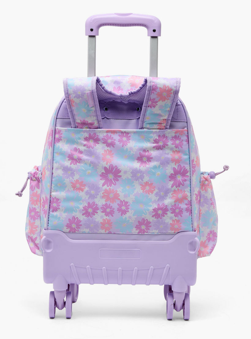 New Expressions Printed 3-Piece Trolley Backpack Set for Girls 8-13 Years with Lunch Bag - 18 inches-school-bagsandbackpacks-trolleybags-image-15