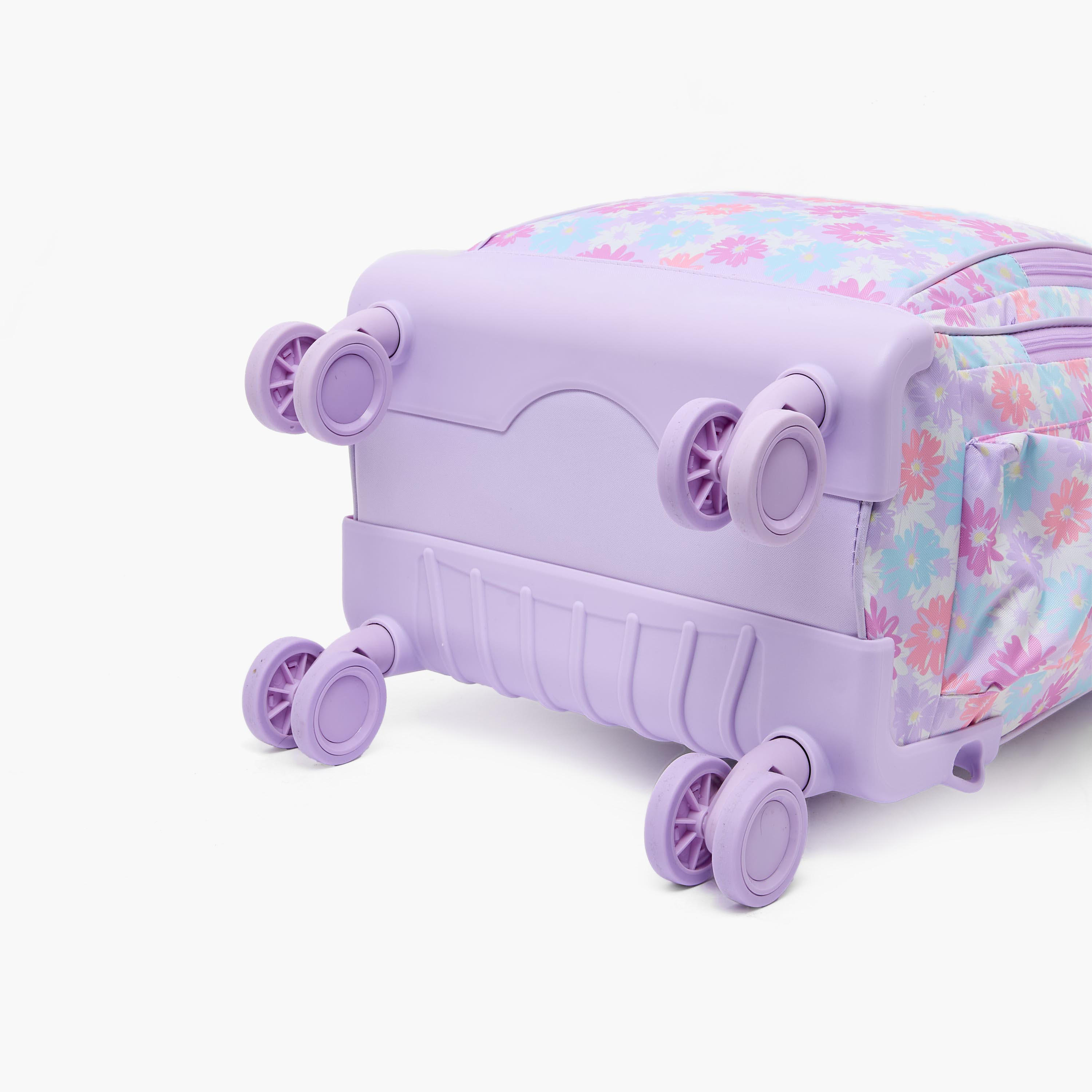 New Expressions Printed 3-Piece Trolley Backpack Set for Girls 8-13 Years with Lunch Bag - 18 inches-school-bagsandbackpacks-trolleybags-image-16