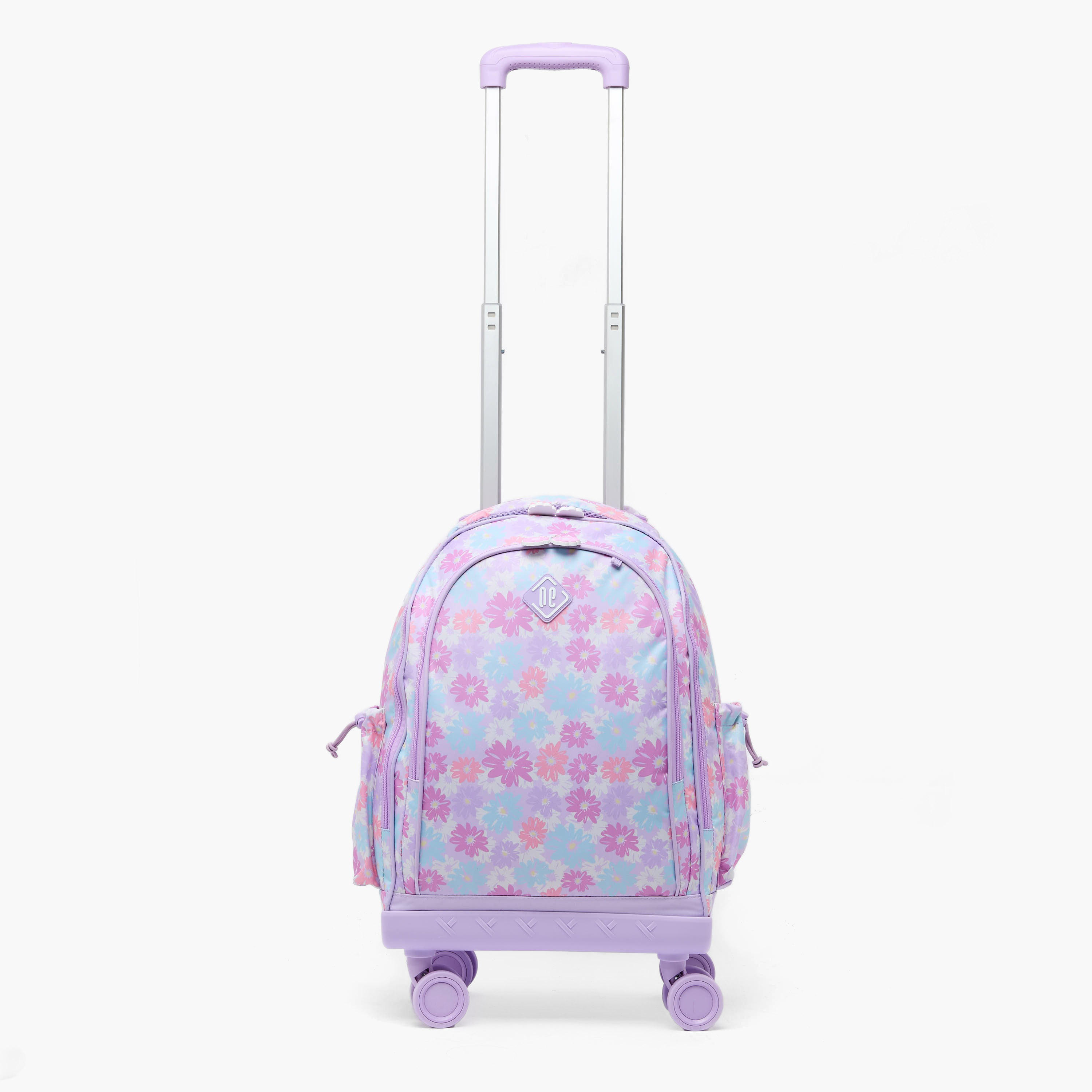 New Expressions Printed 3-Piece Trolley Backpack Set for Girls 8-13 Years with Lunch Bag - 18 inches-school-bagsandbackpacks-trolleybags-image-6