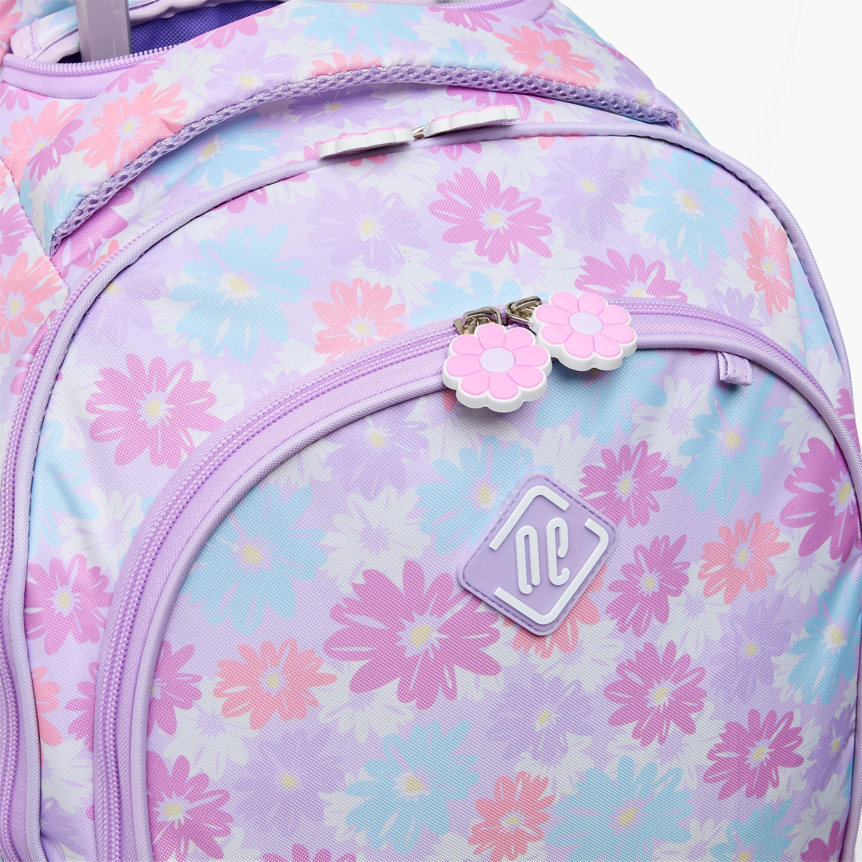 New Expressions Printed 3-Piece Trolley Backpack Set for Girls 8-13 Years with Lunch Bag - 18 inches-school-bagsandbackpacks-trolleybags-image-7