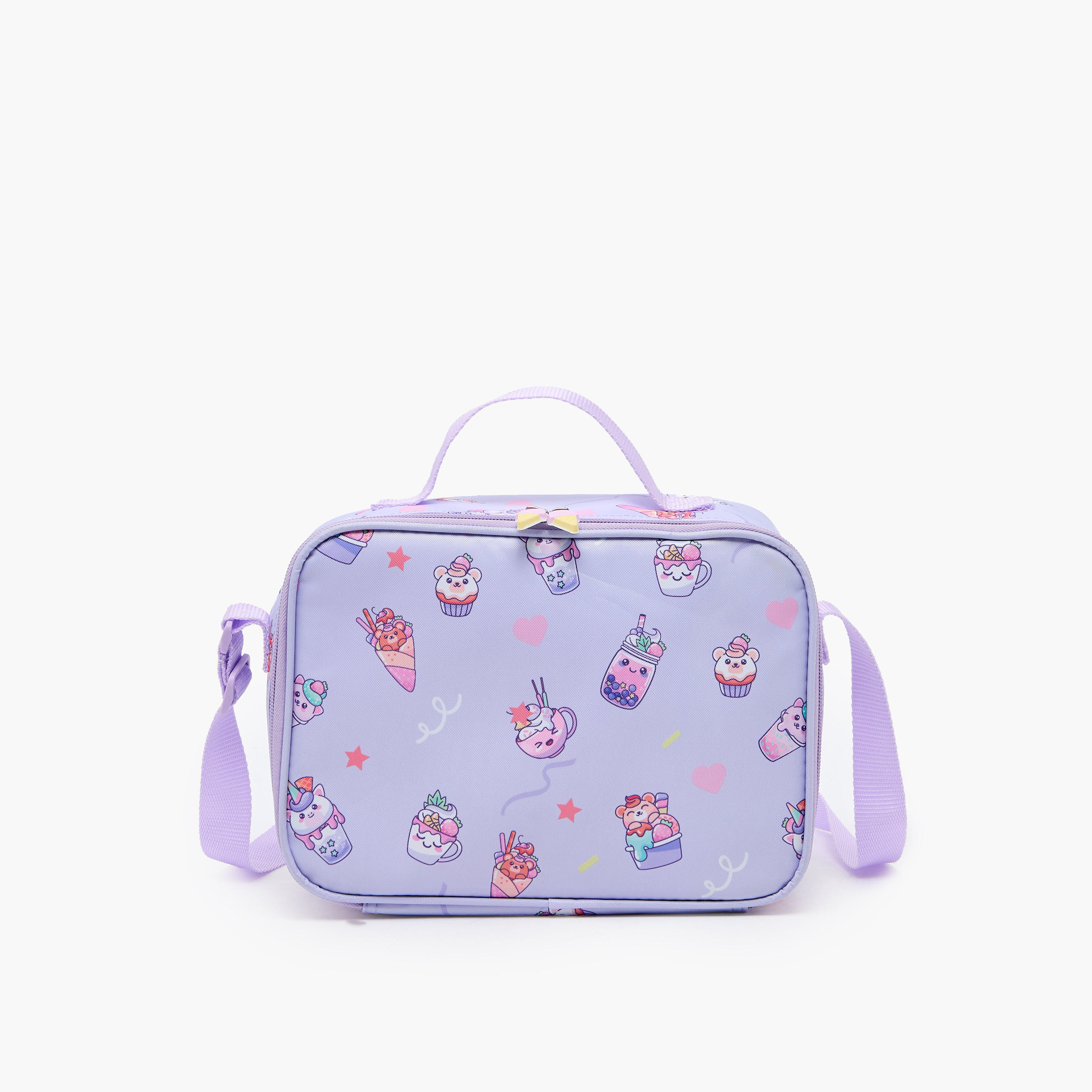 New Expressions Printed 3-Piece Trolley Backpack Set for Girls 8-13 Years with Lunch Bag - 18 inches-school-bagsandbackpacks-trolleybags-image-17