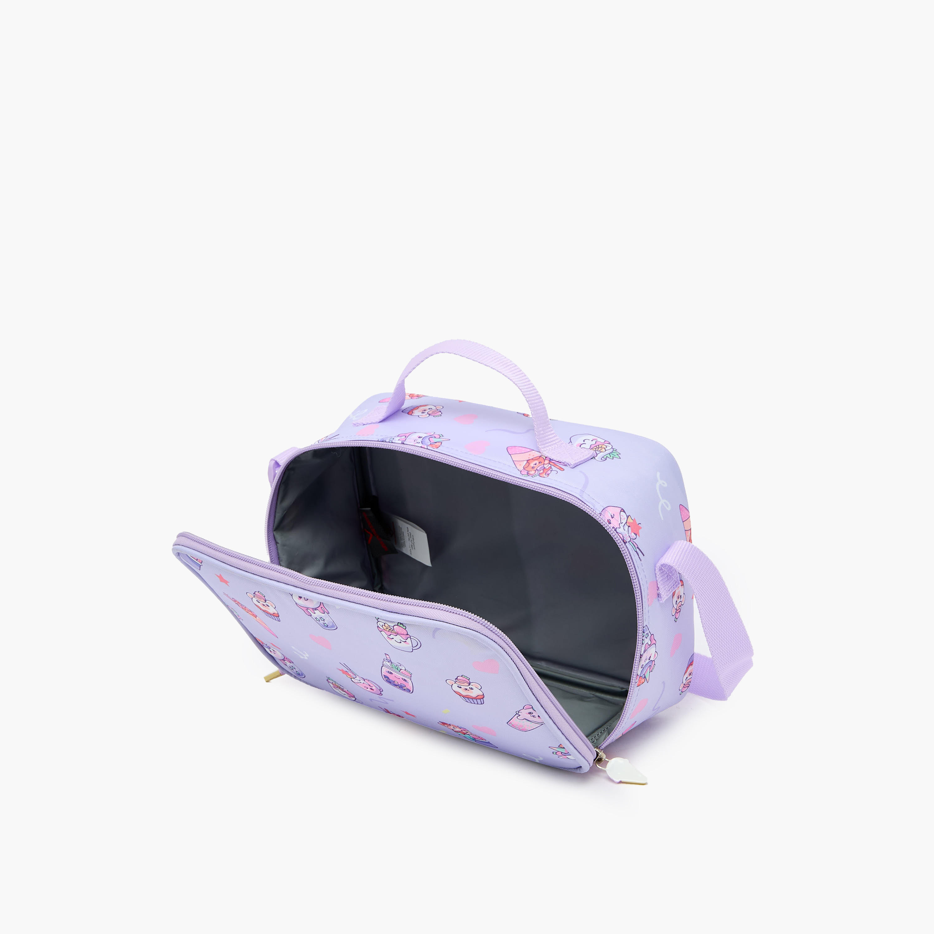 New Expressions Printed 3-Piece Trolley Backpack Set for Girls 8-13 Years with Lunch Bag - 18 inches-school-bagsandbackpacks-trolleybags-image-19
