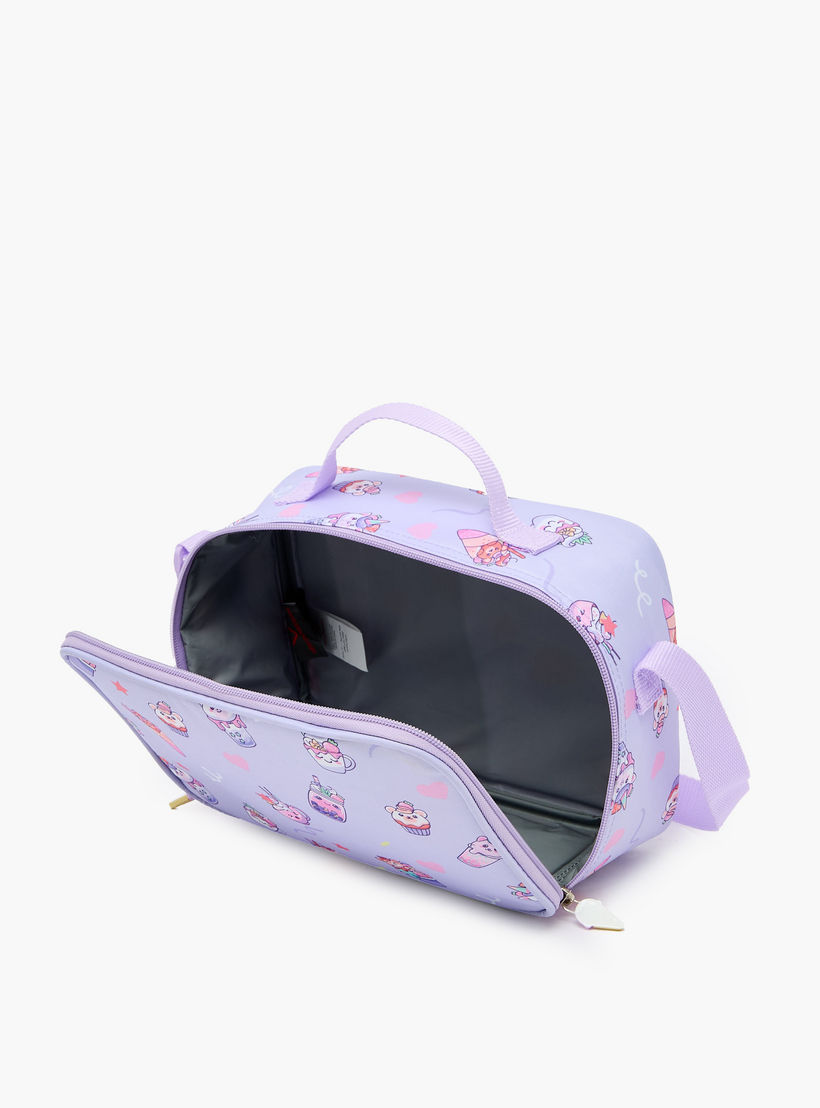 New Expressions Printed 3-Piece Trolley Backpack Set for Girls 8-13 Years with Lunch Bag - 18 inches-school-bagsandbackpacks-trolleybags-image-19