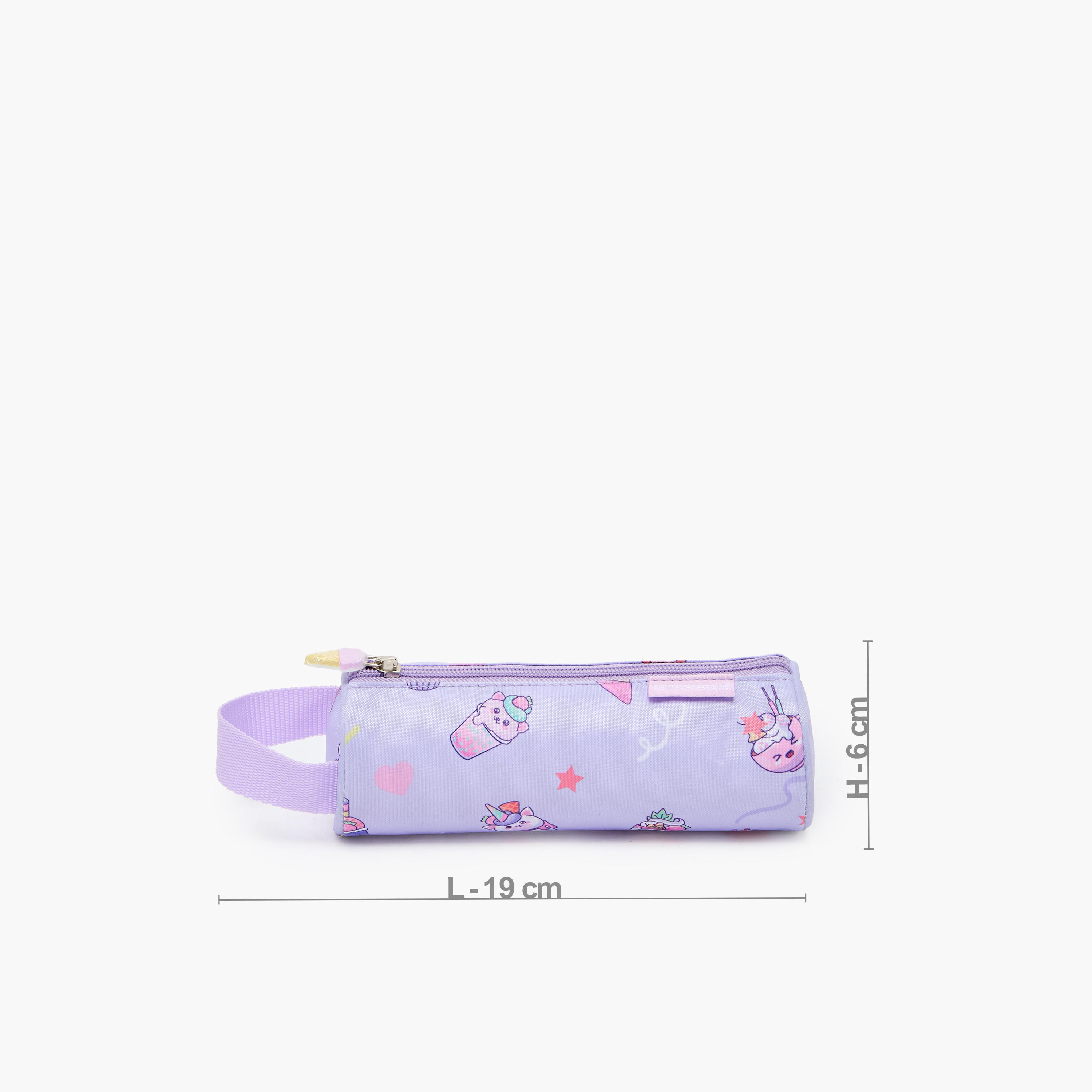New Expressions Printed 3-Piece Trolley Backpack Set for Girls 8-13 Years with Lunch Bag - 18 inches-school-bagsandbackpacks-trolleybags-image-21