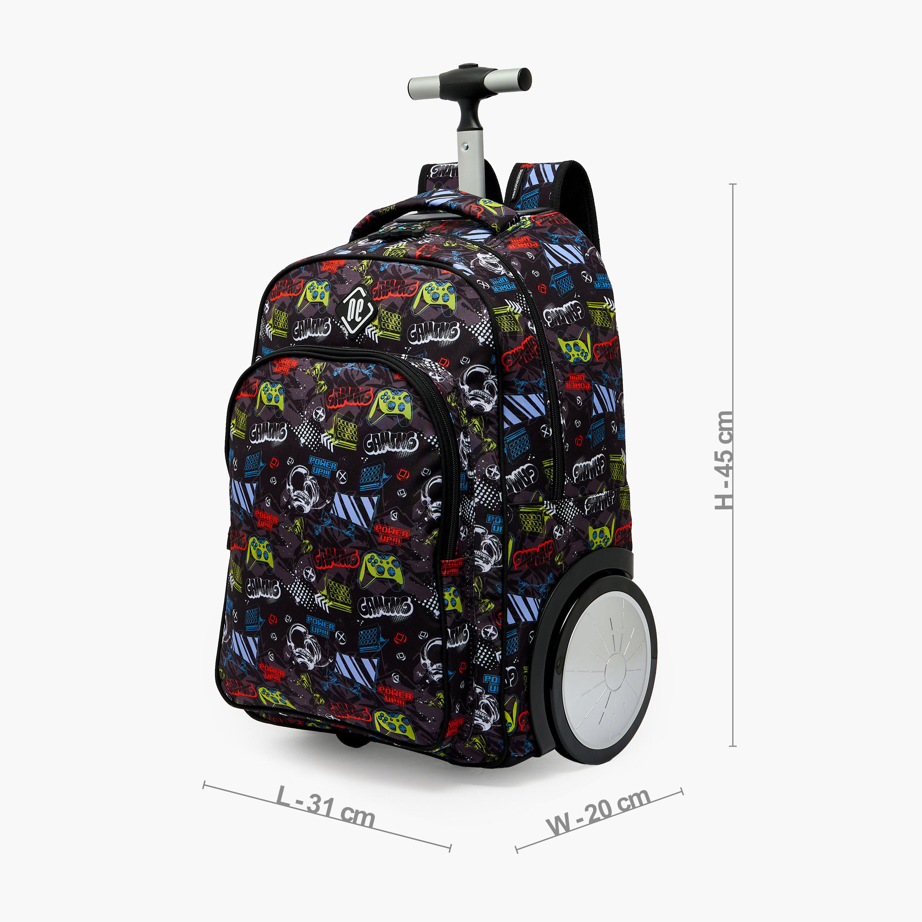 New Expressions Printed 3-Piece Trolley Backpack Set for Boys 8-13 Years with Lunch Bag - 18 inches-school-bagsandbackpacks-trolleybags-image-10