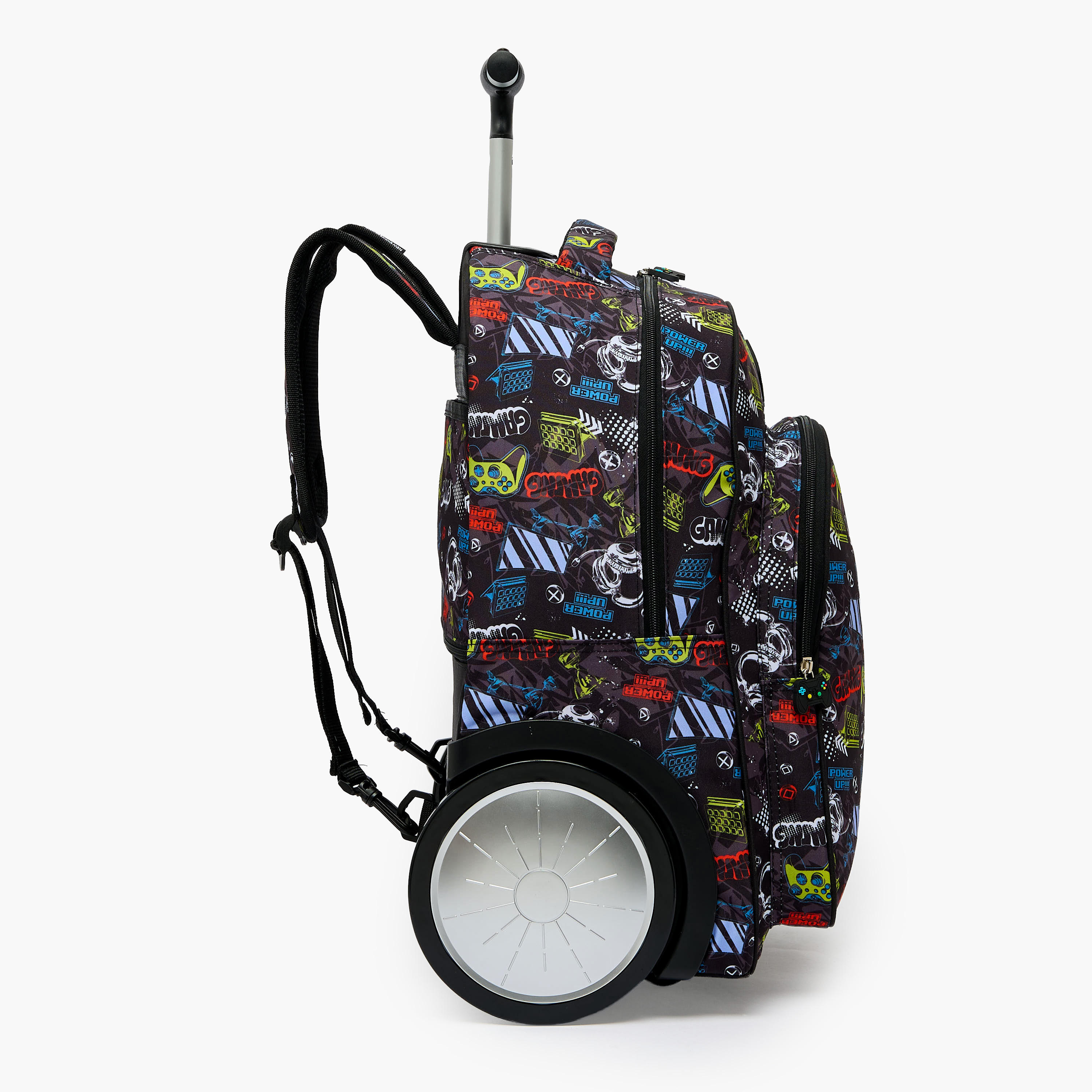 New Expressions Printed 3-Piece Trolley Backpack Set for Boys 8-13 Years with Lunch Bag - 18 inches-school-bagsandbackpacks-trolleybags-image-11