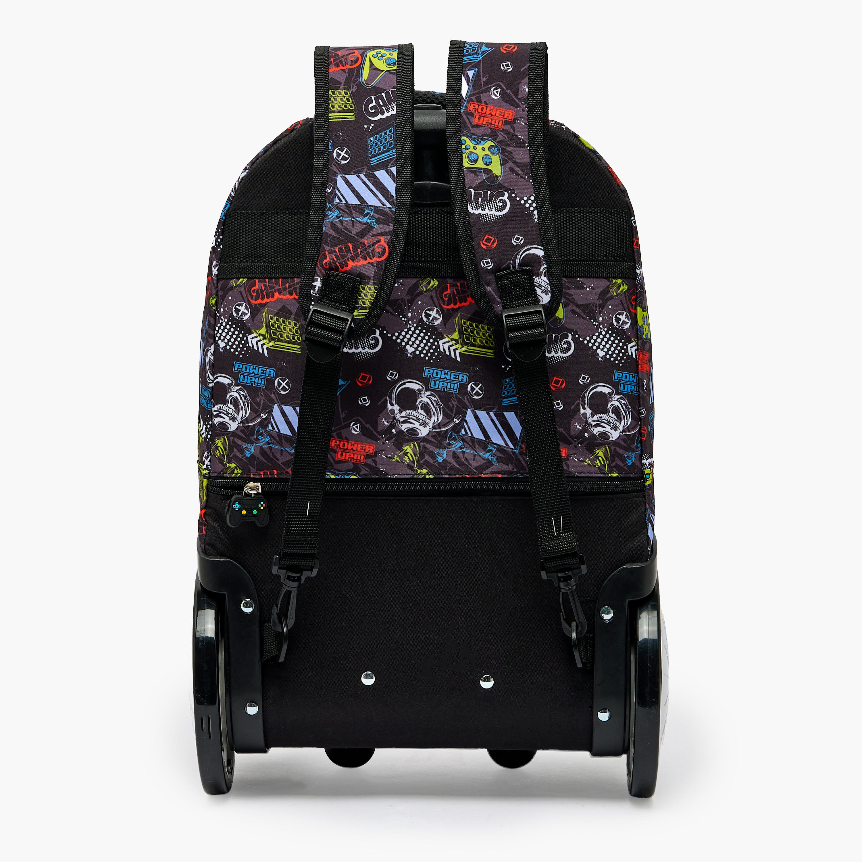 New Expressions Printed 3-Piece Trolley Backpack Set for Boys 8-13 Years with Lunch Bag - 18 inches-school-bagsandbackpacks-trolleybags-image-12