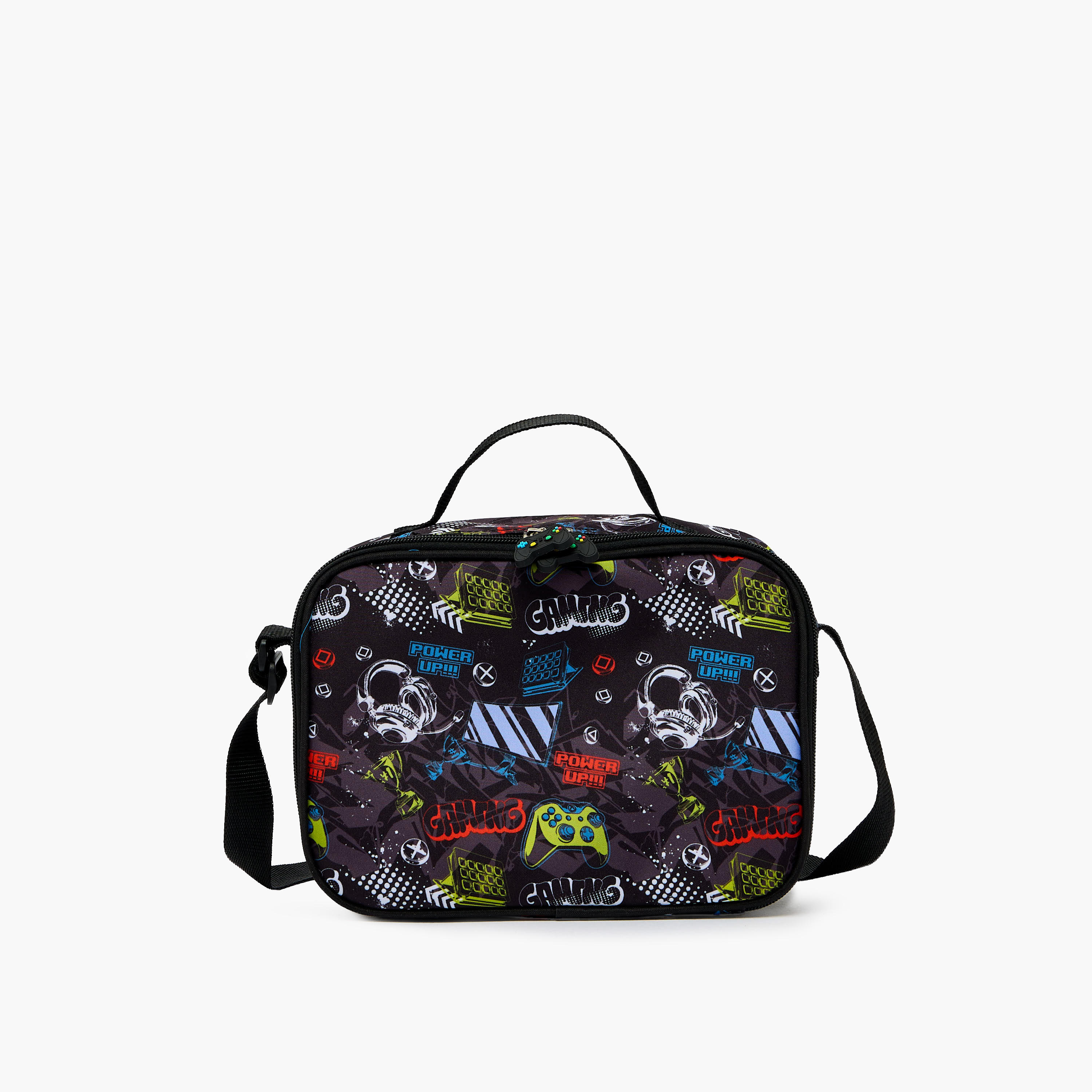 New Expressions Printed 3-Piece Trolley Backpack Set for Boys 8-13 Years with Lunch Bag - 18 inches-school-bagsandbackpacks-trolleybags-image-16
