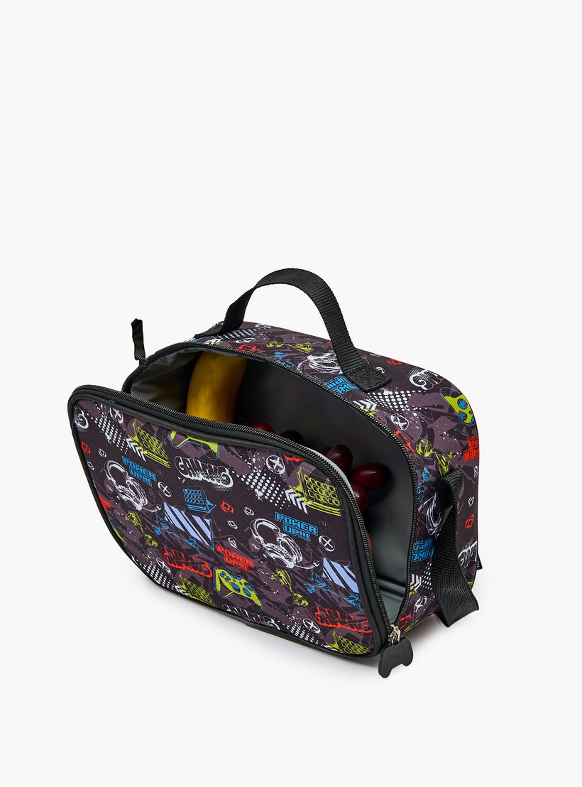 New Expressions Printed 3-Piece Trolley Backpack Set for Boys 8-13 Years with Lunch Bag - 18 inches-school-bagsandbackpacks-trolleybags-image-19