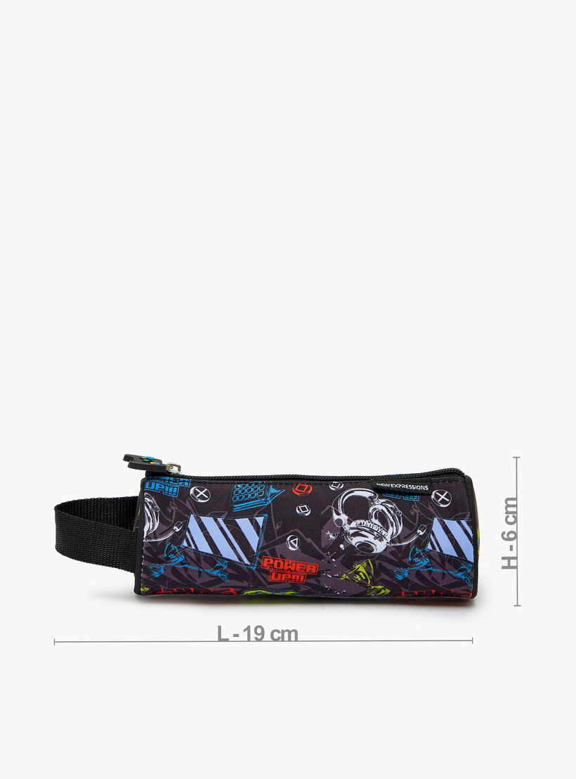 New Expressions Printed 3-Piece Trolley Backpack Set for Boys 8-13 Years with Lunch Bag - 18 inches-school-bagsandbackpacks-trolleybags-image-20