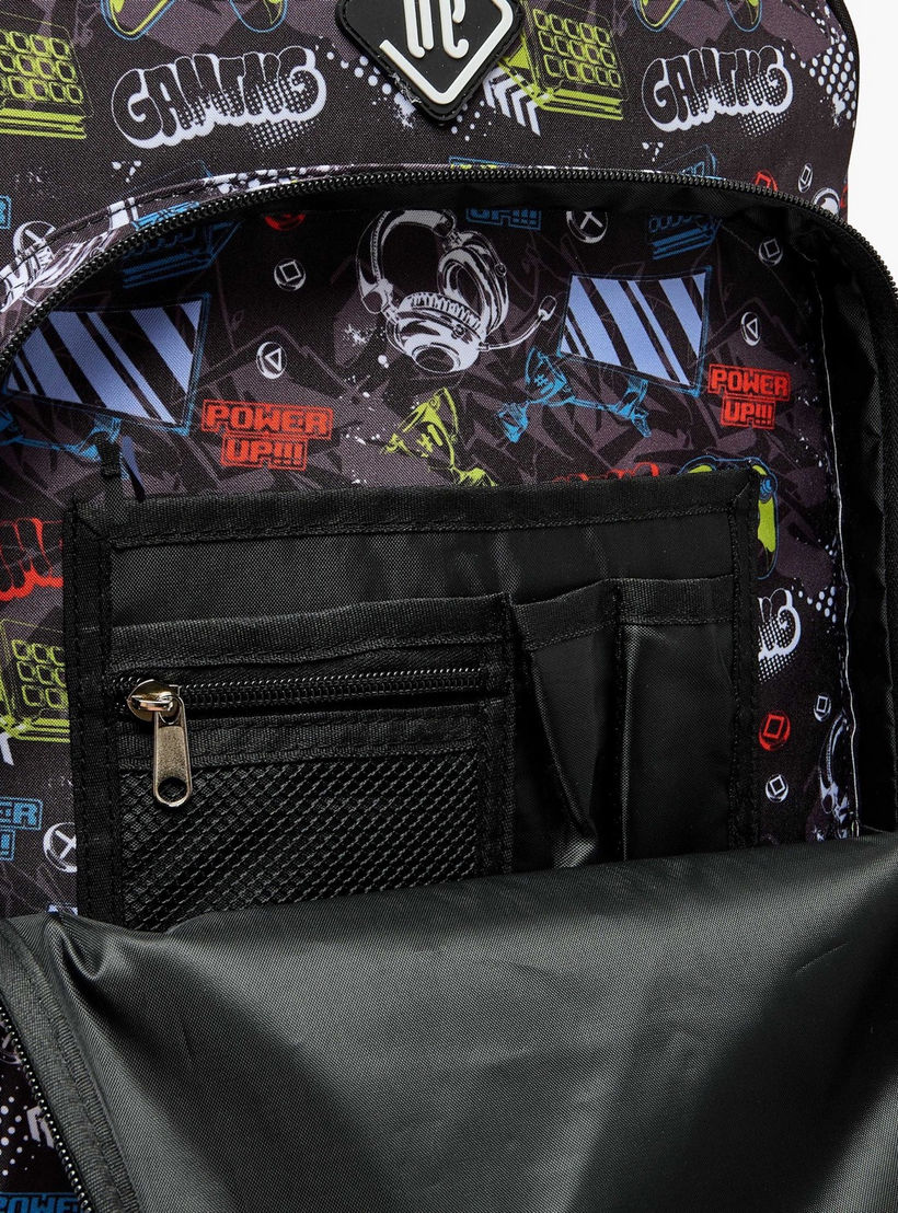 New Expressions Printed 3-Piece Trolley Backpack Set for Boys 8-13 Years with Lunch Bag - 18 inches-school-bagsandbackpacks-trolleybags-image-7