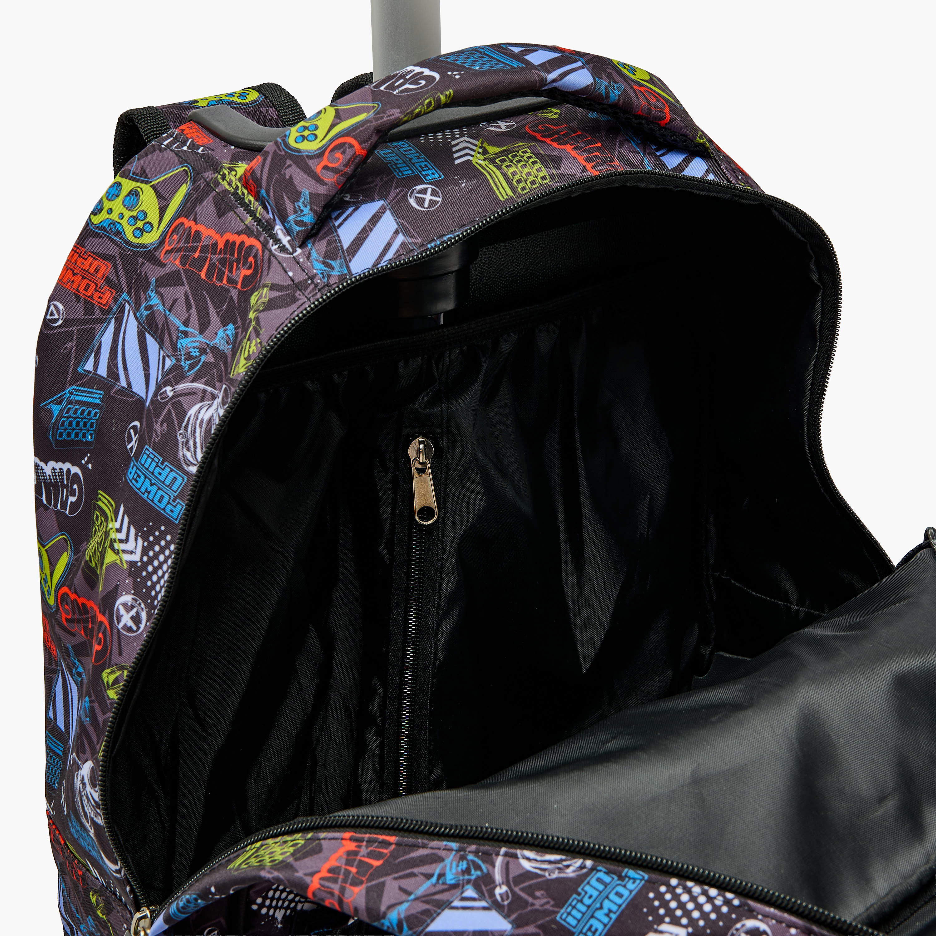 New Expressions Printed 3-Piece Trolley Backpack Set for Boys 8-13 Years with Lunch Bag - 18 inches-school-bagsandbackpacks-trolleybags-image-8