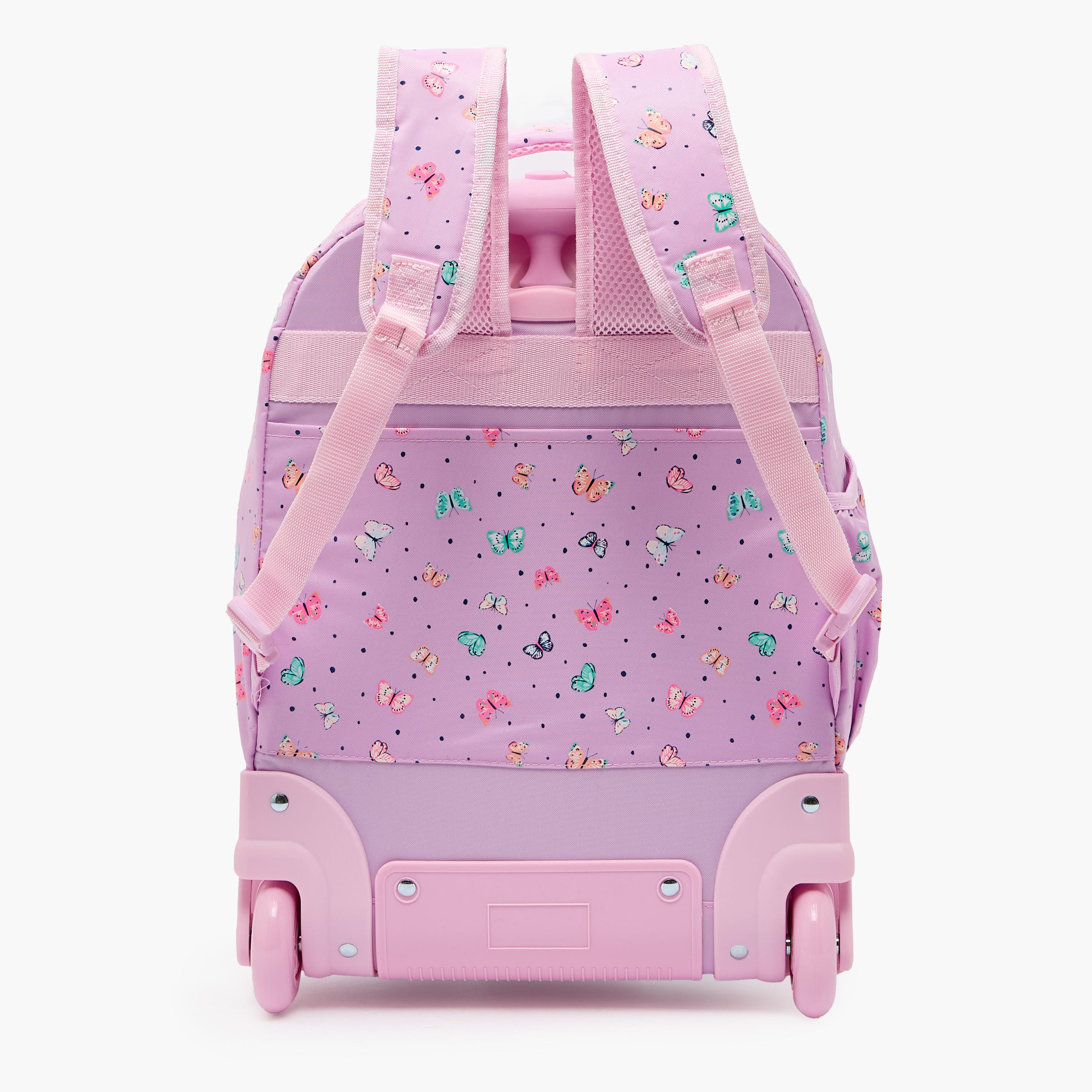 New Expressions Printed 3-Piece Trolley Backpack Set for Girls 8-13 Years with Lunch Bag - 18 inches-school-bagsandbackpacks-trolleybags-image-14