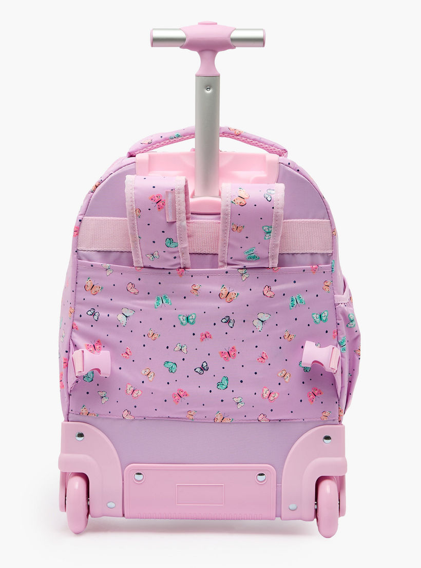 New Expressions Printed 3-Piece Trolley Backpack Set for Girls 8-13 Years with Lunch Bag - 18 inches-school-bagsandbackpacks-trolleybags-image-15