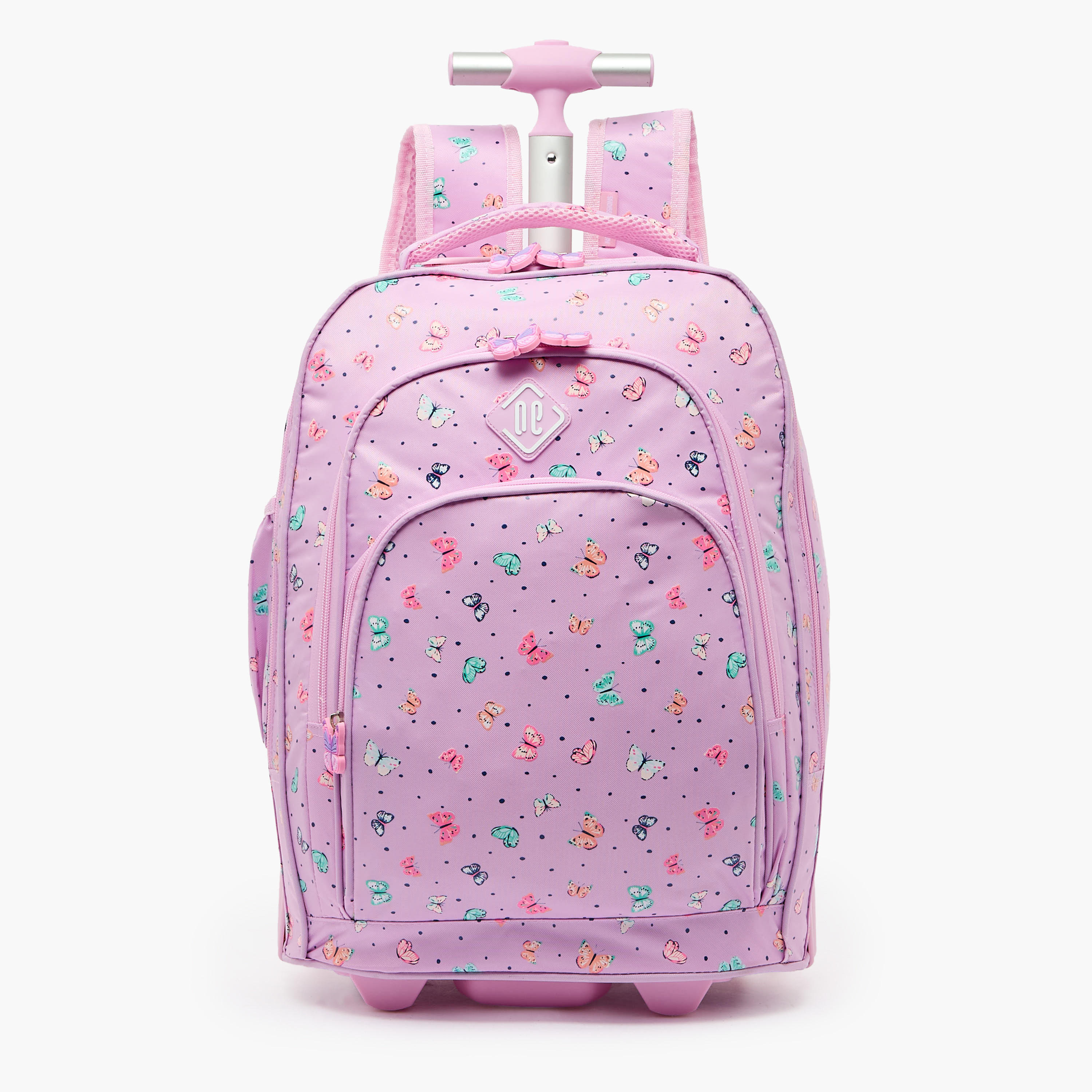 New Expressions Printed 3-Piece Trolley Backpack Set for Girls 8-13 Years with Lunch Bag - 18 inches-school-bagsandbackpacks-trolleybags-image-5