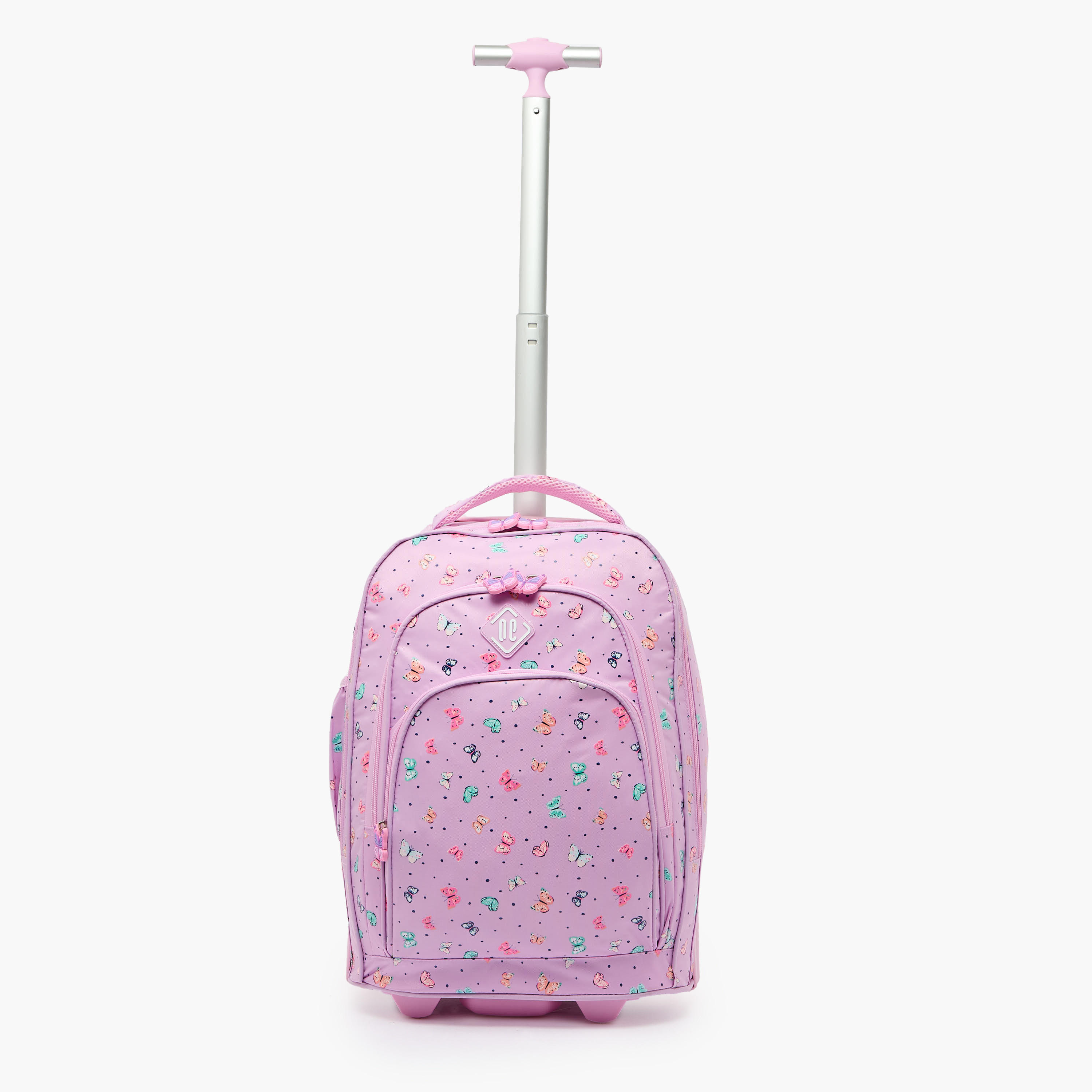 New Expressions Printed 3-Piece Trolley Backpack Set for Girls 8-13 Years with Lunch Bag - 18 inches-school-bagsandbackpacks-trolleybags-image-6