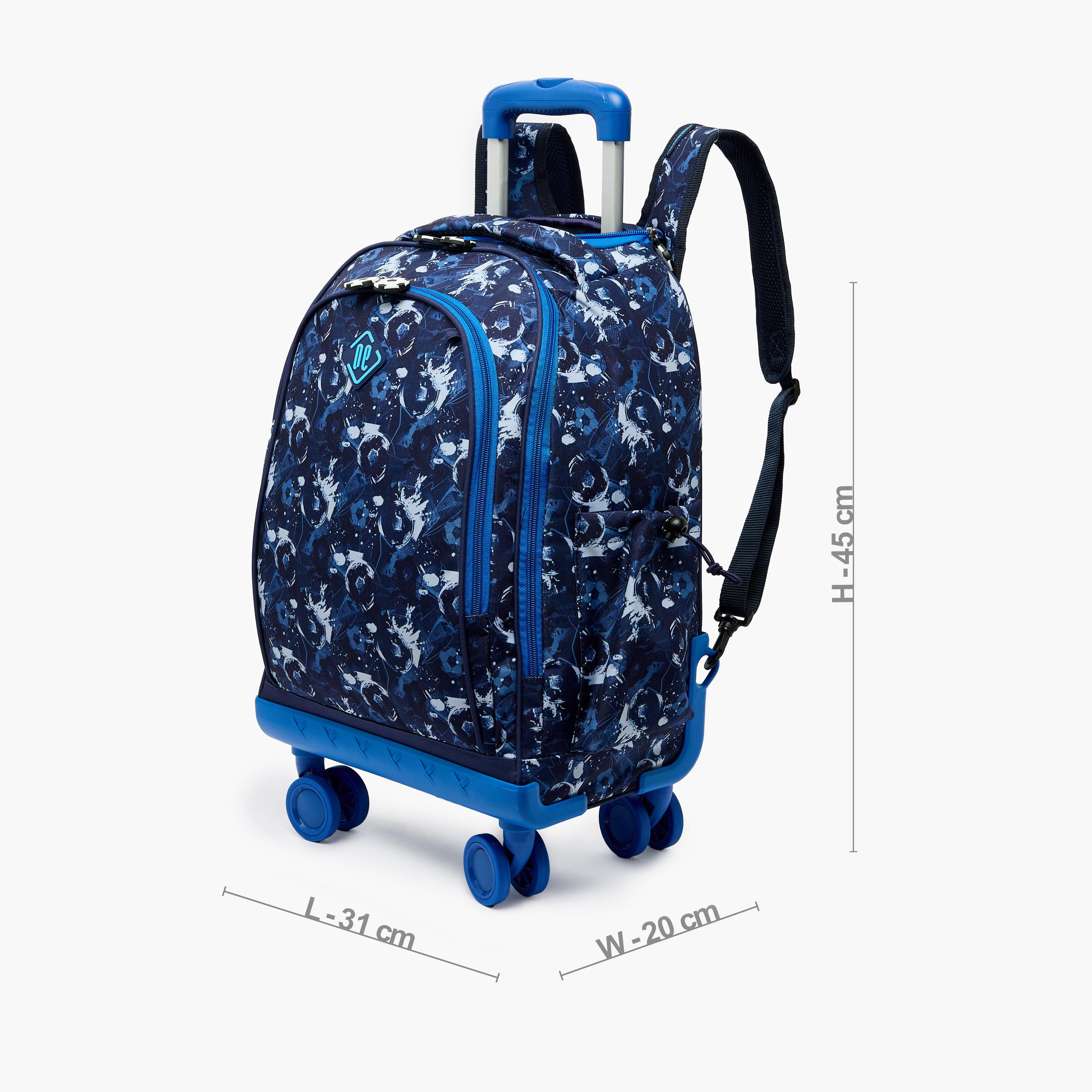 New Expressions Printed 3-Piece Trolley Backpack Set for Boys 8-13 Years with Lunch Bag - 18 inches-school-bagsandbackpacks-sets-image-10