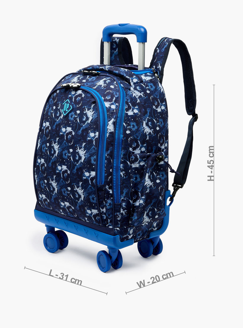 New Expressions Printed 3-Piece Trolley Backpack Set for Boys 8-13 Years with Lunch Bag - 18 inches-school-bagsandbackpacks-sets-image-10