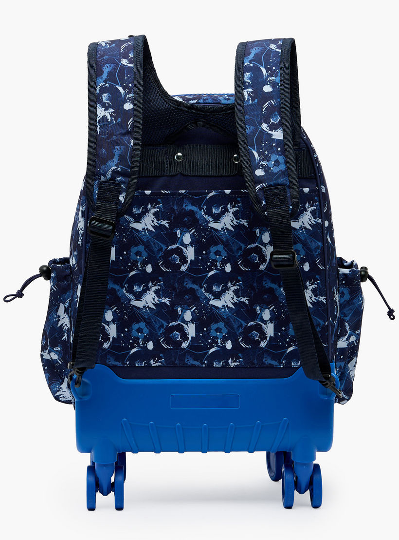 New Expressions Printed 3-Piece Trolley Backpack Set for Boys 8-13 Years with Lunch Bag - 18 inches-school-bagsandbackpacks-sets-image-13