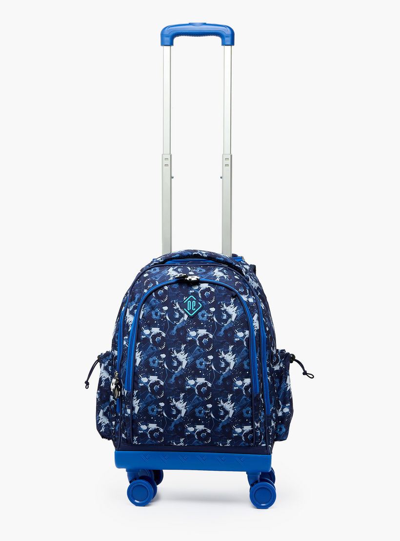 New Expressions Printed 3-Piece Trolley Backpack Set for Boys 8-13 Years with Lunch Bag - 18 inches-school-bagsandbackpacks-sets-image-5