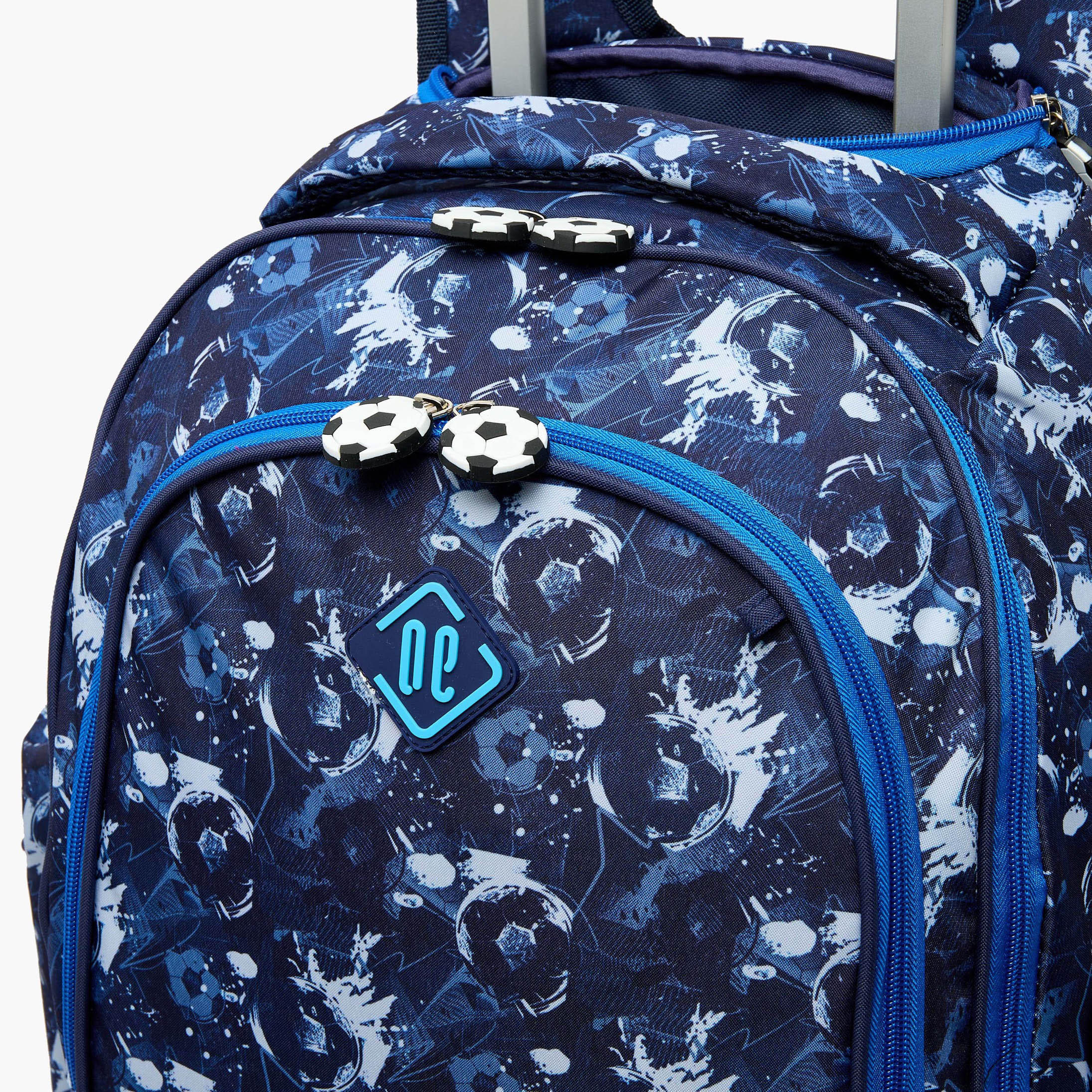 New Expressions Printed 3-Piece Trolley Backpack Set for Boys 8-13 Years with Lunch Bag - 18 inches-school-bagsandbackpacks-sets-image-6