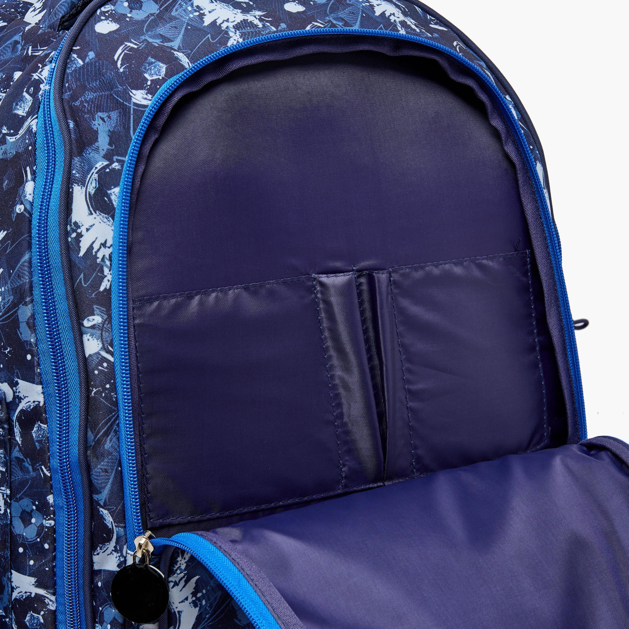 New Expressions Printed 3-Piece Trolley Backpack Set for Boys 8-13 Years with Lunch Bag - 18 inches-school-bagsandbackpacks-sets-image-8